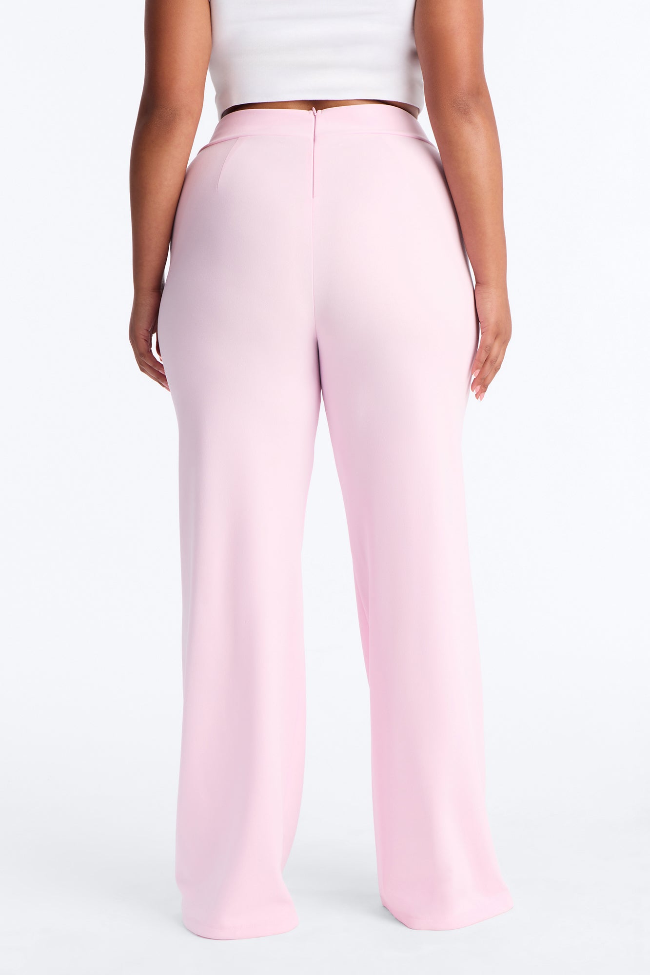 Victoria High Waisted Dress Pants - Light Pink