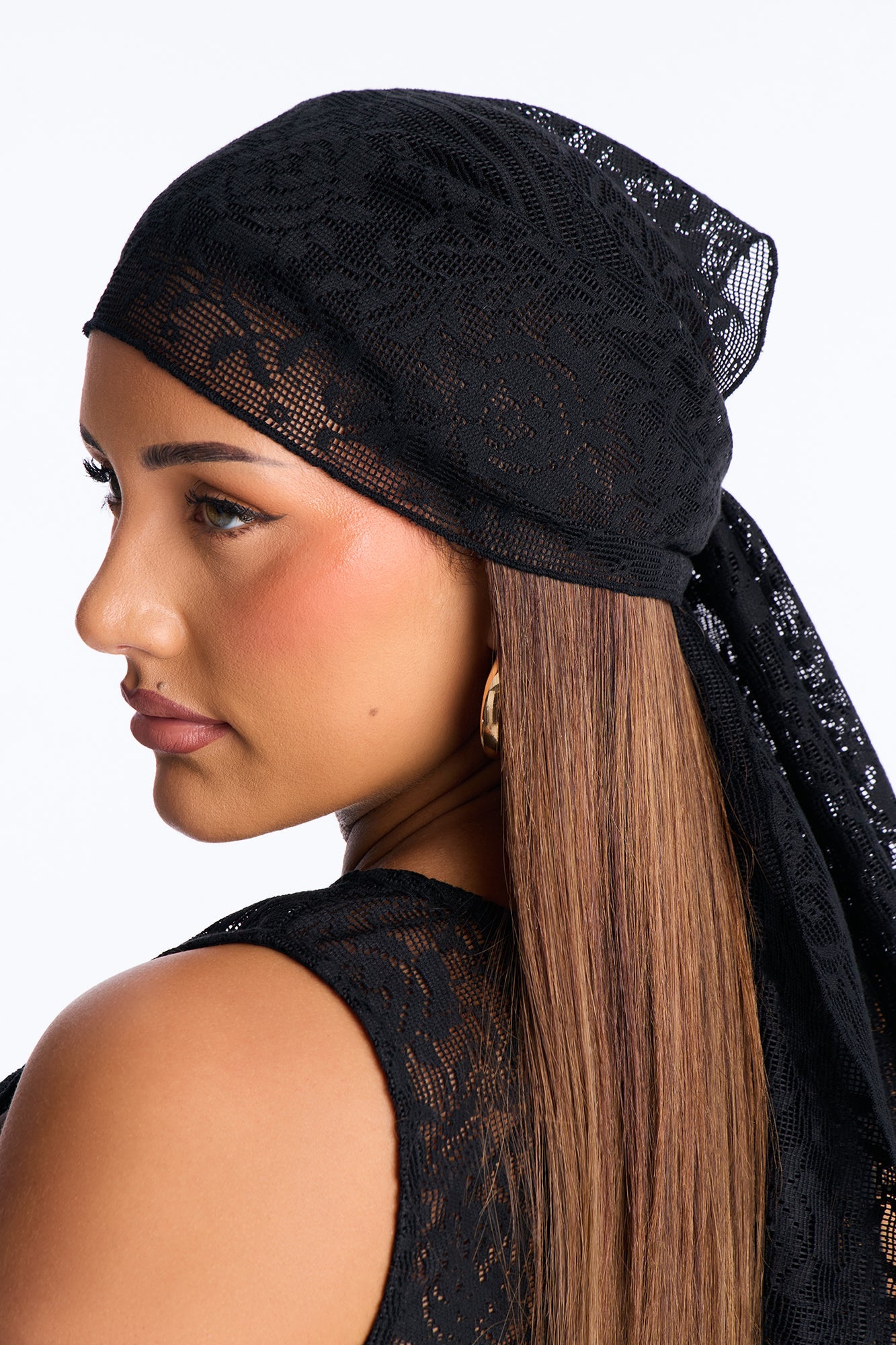Alexis 3 Piece Lace Maxi Skirt Set - Black