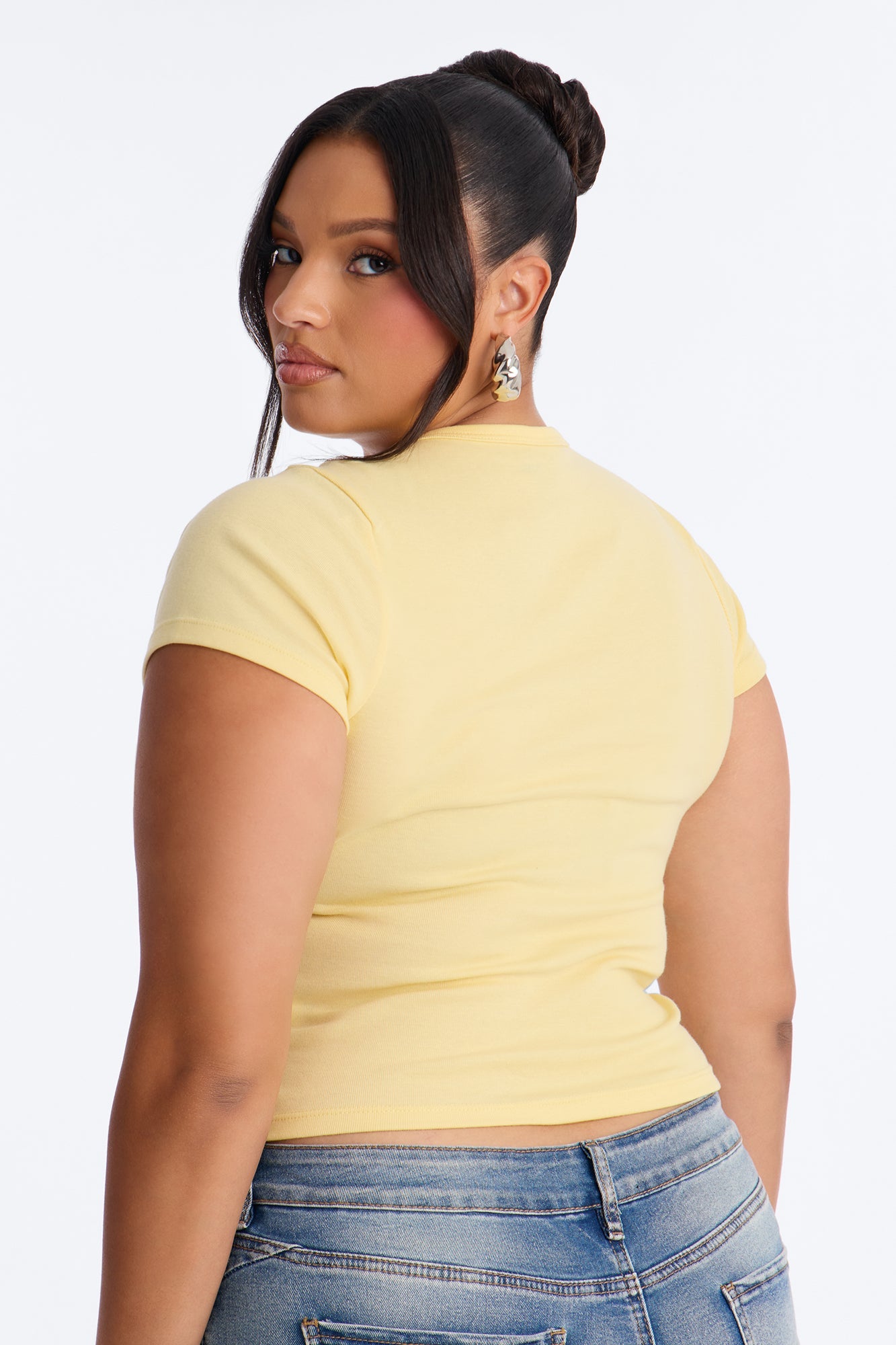 Jesus Loves You Baby Tee - Butter Yellow