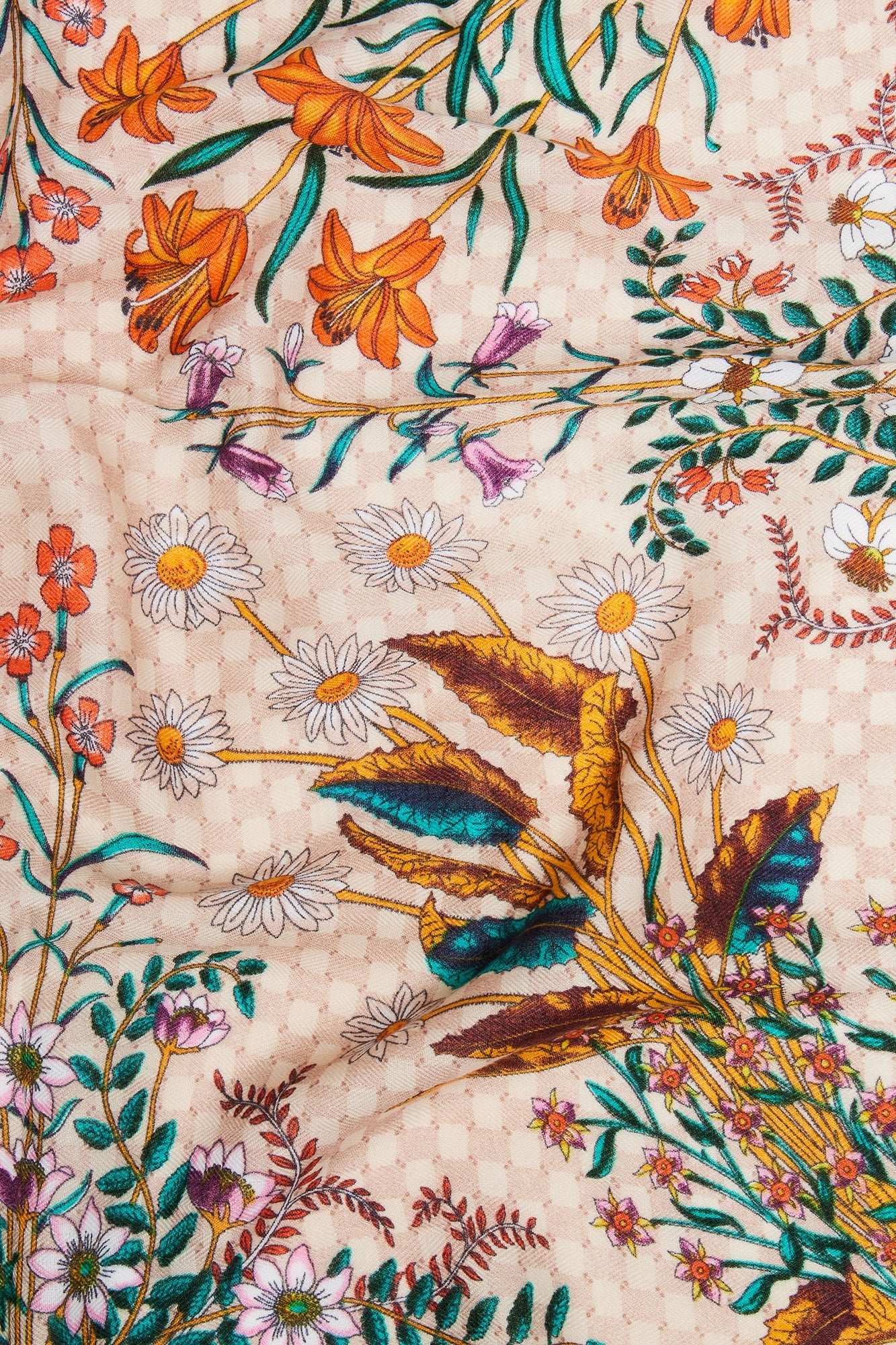 Such A Spring Floral Head Scarf - Rust