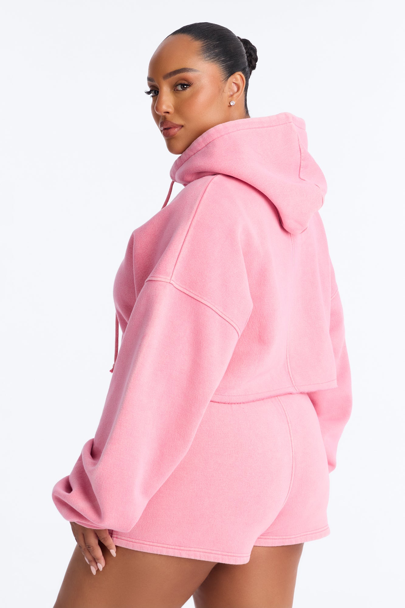 On The Go Washed Short Set - Pink