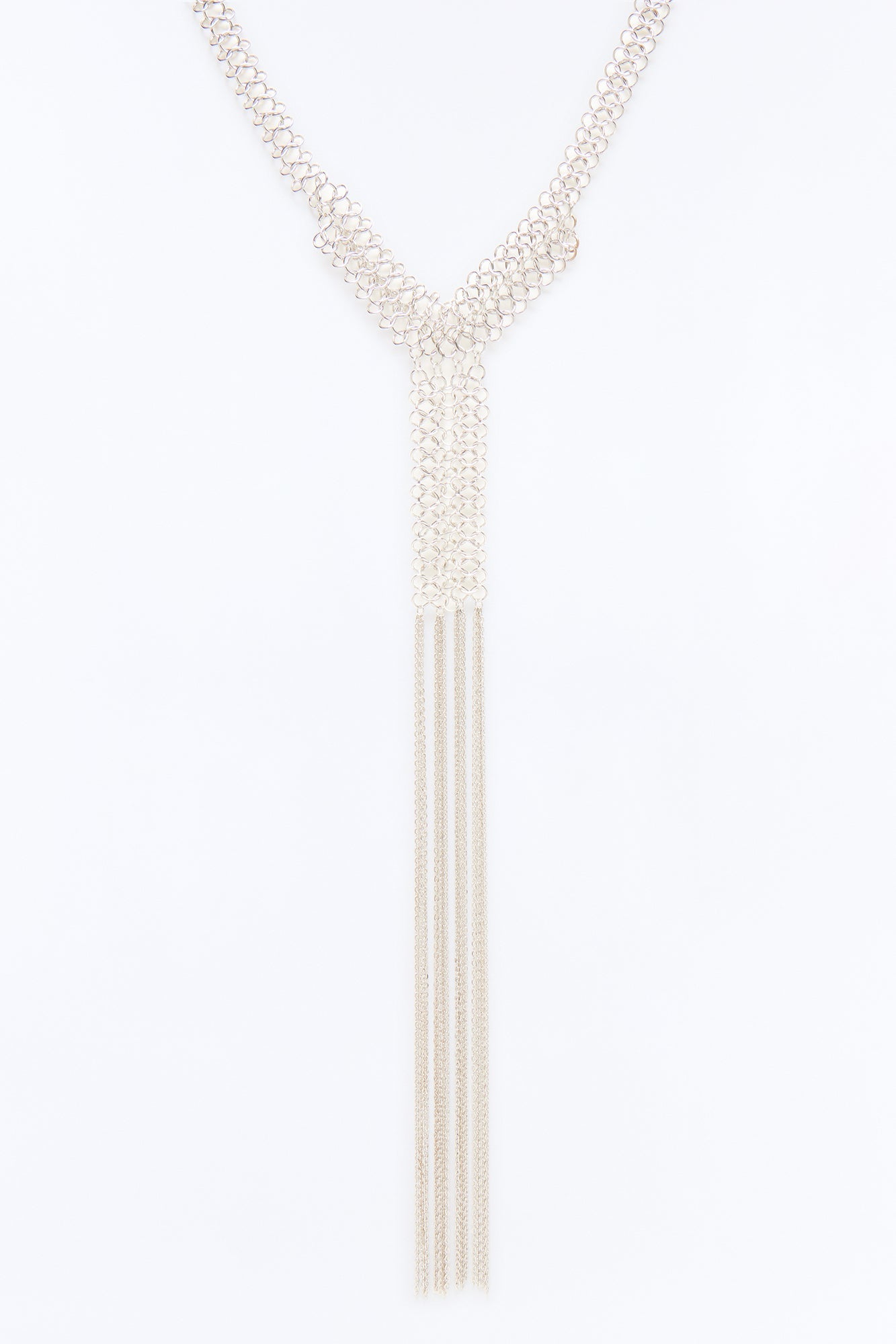 Sundown Sway Fringe Choker - Silver