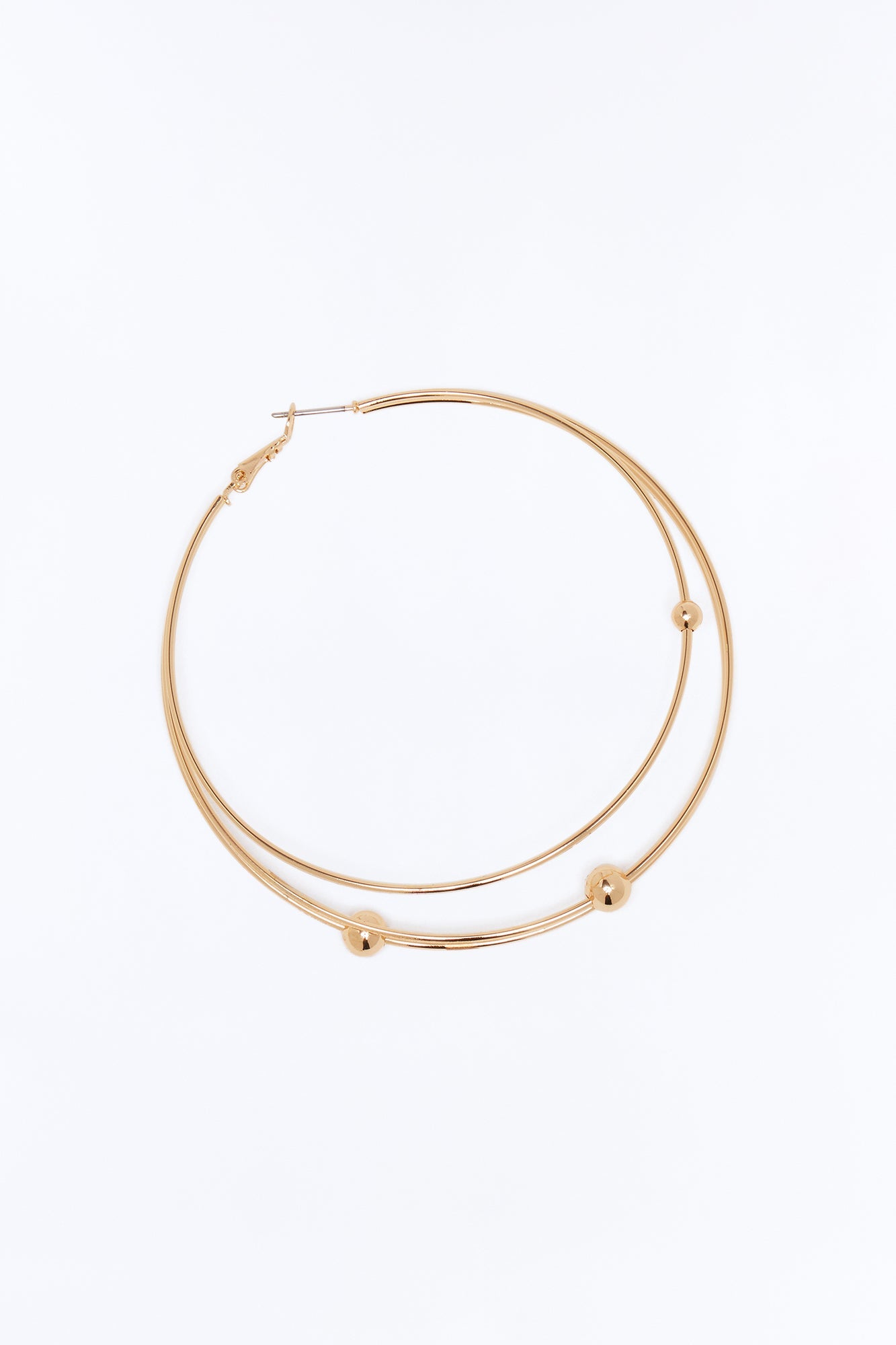 Daydream Believer Layered Hoop Earrings - Gold