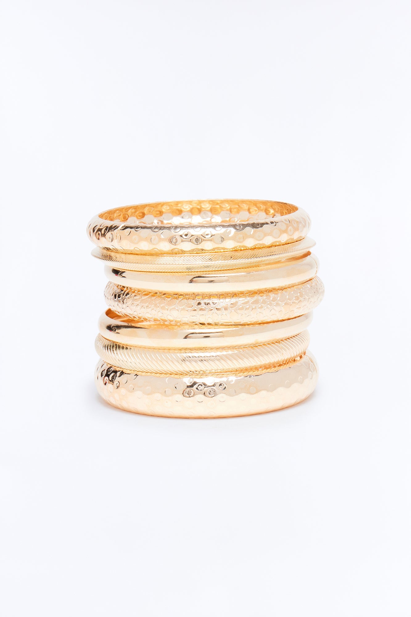 Essential 7 Piece Bangle Set - Gold