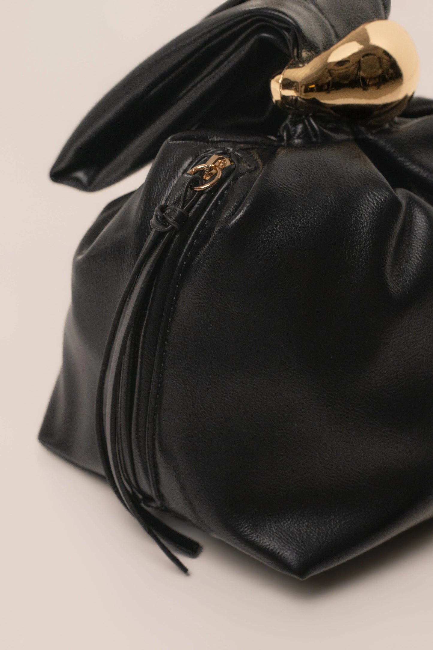 Black Frances Accent Handbag JLUXLABEL
