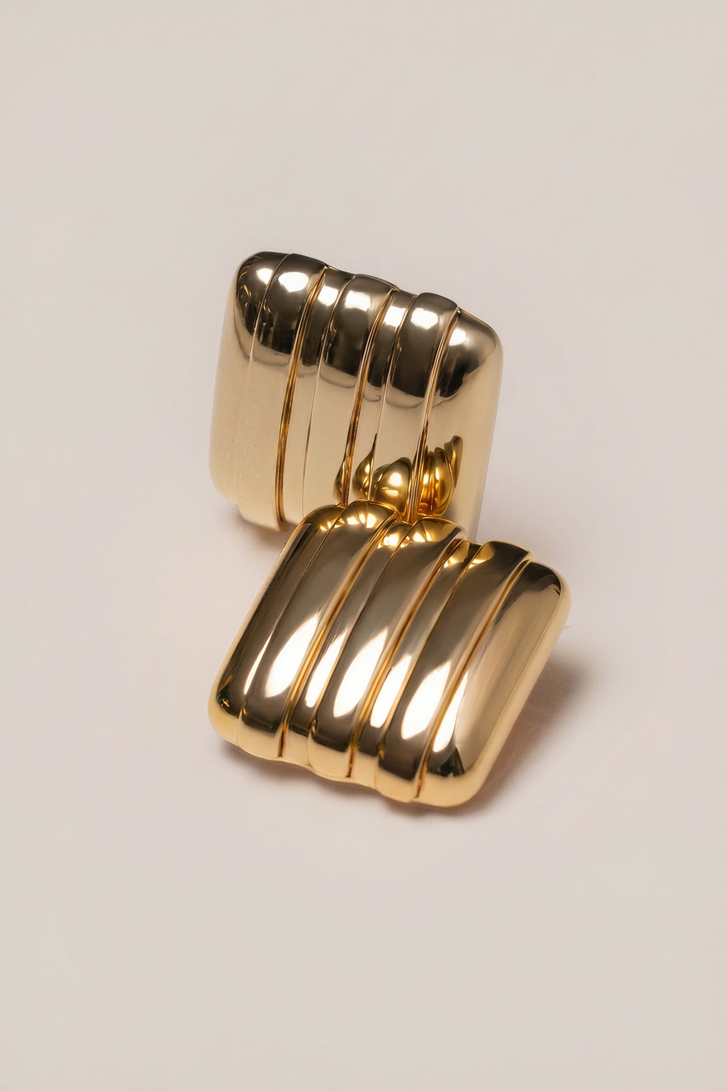 Gold Sara Textured Earrings JLUXLABEL