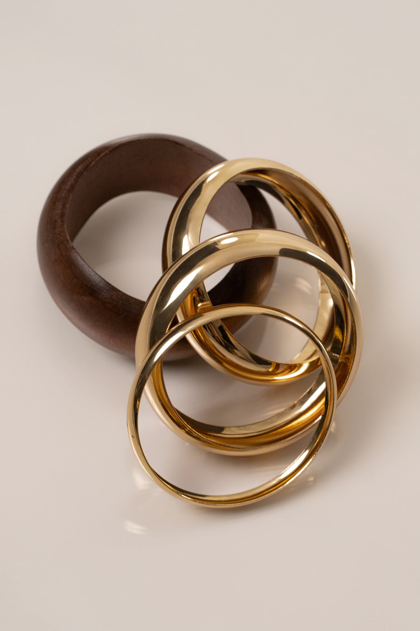 Gold Mirae Bracelet Set JLUXLABEL