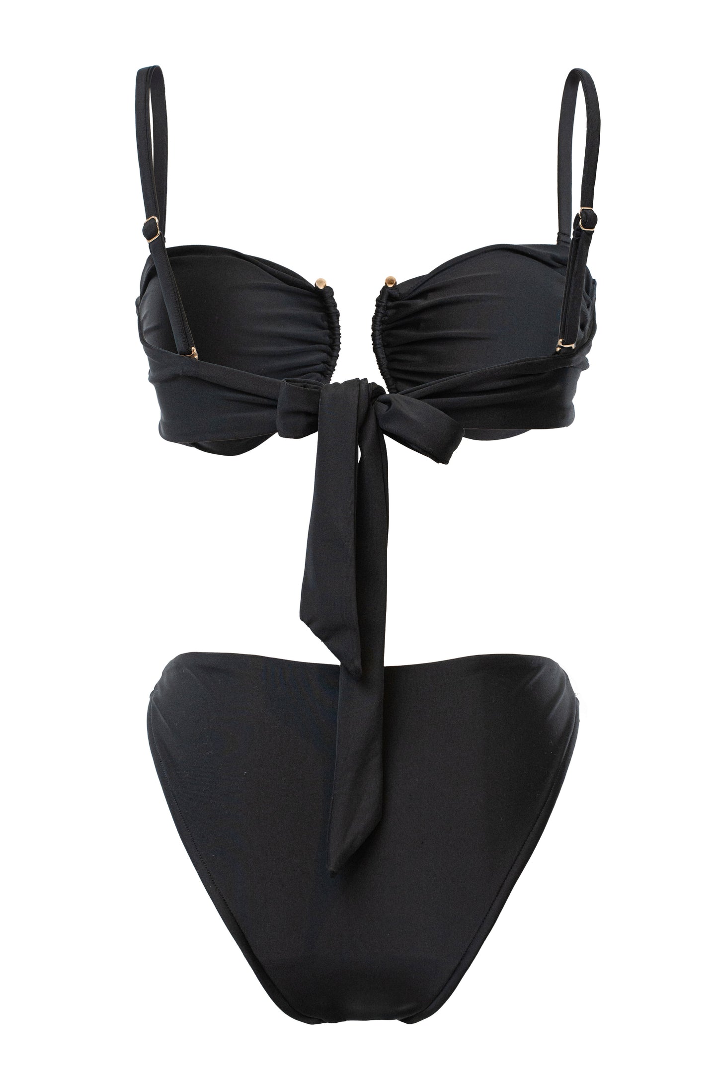 Black Tropical Tide Bikini Set
