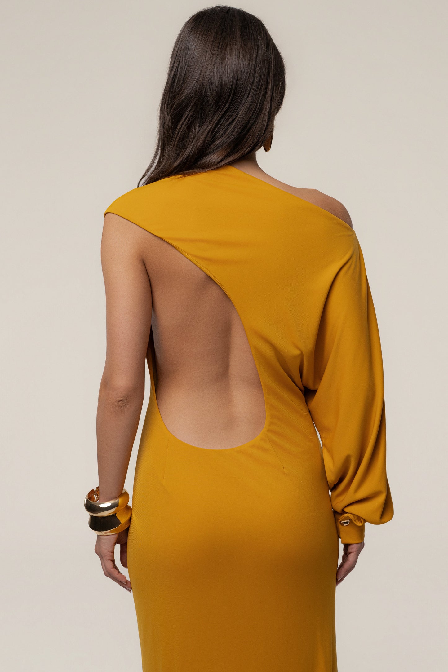 Yellow Winter Jewel Maxi Dress JLUXLABEL