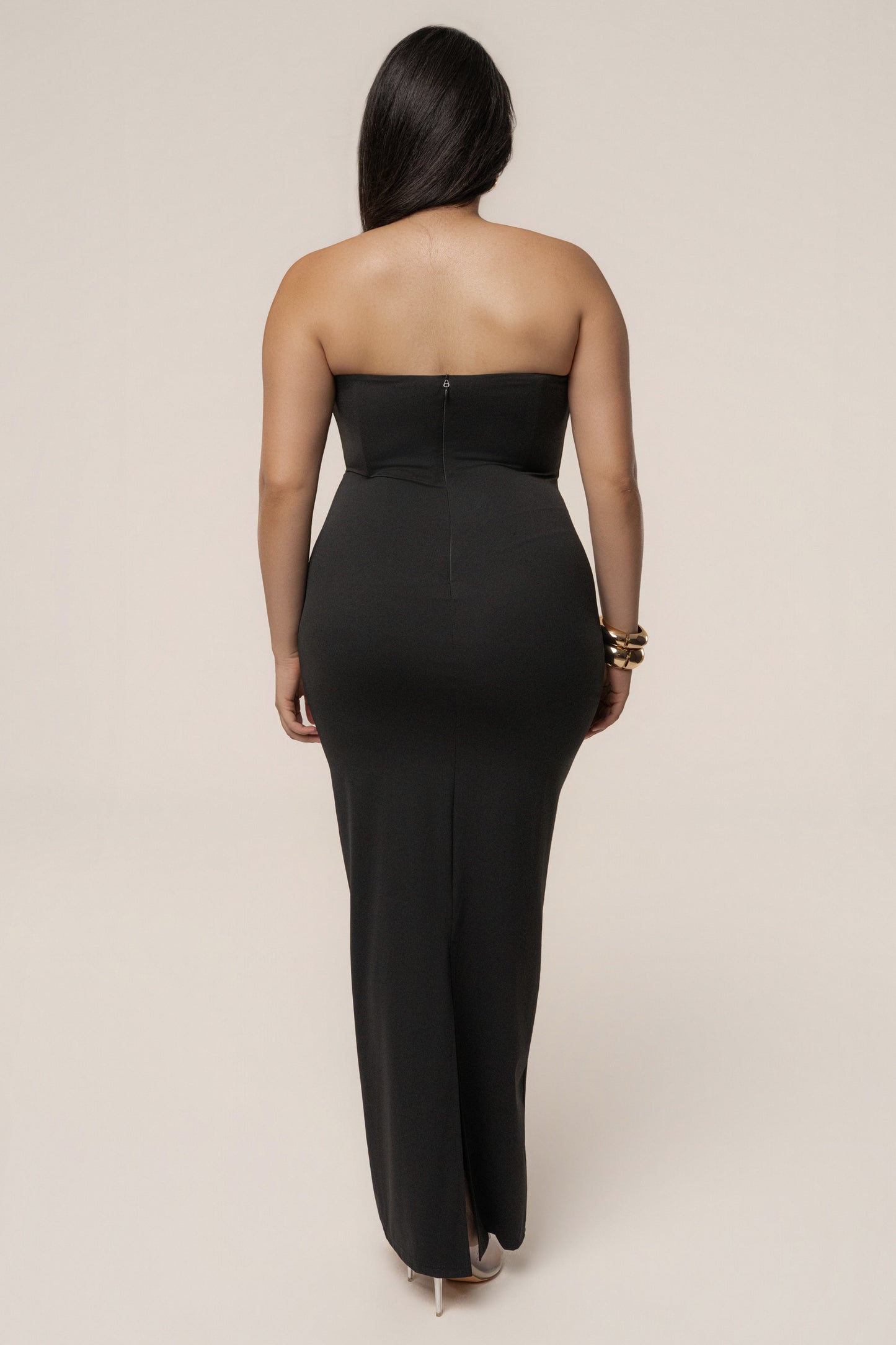 Black Midnight Illusion Maxi Gown JLUXLABEL