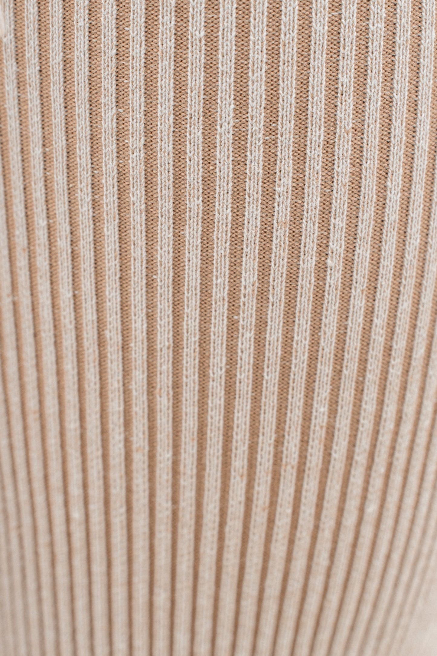 Taupe/White Deana Ribbed Bodysuit