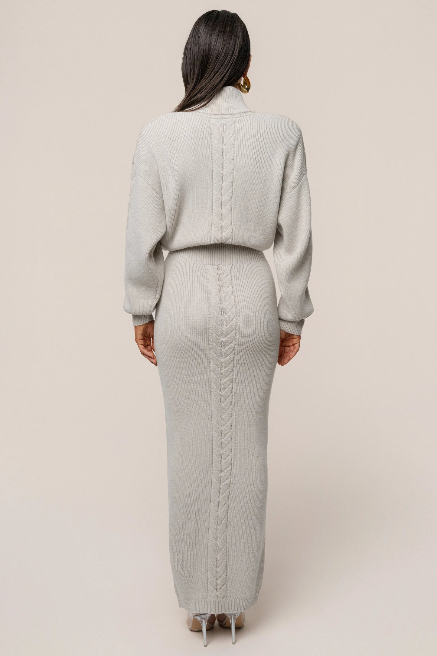 Stone Cozy Intentions Ribbed Dress JLUXLABEL