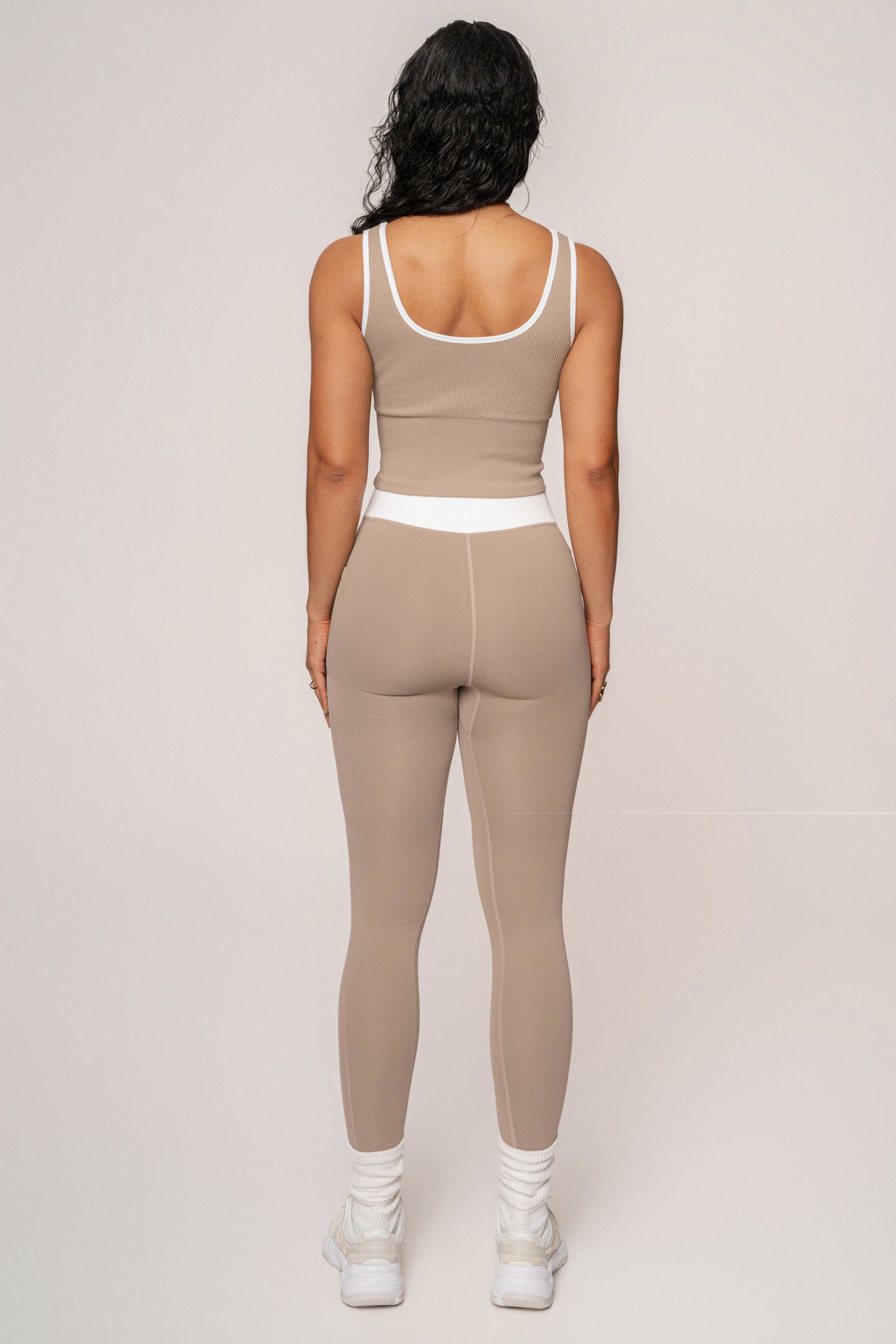 Beige/White Limitless Performance Top