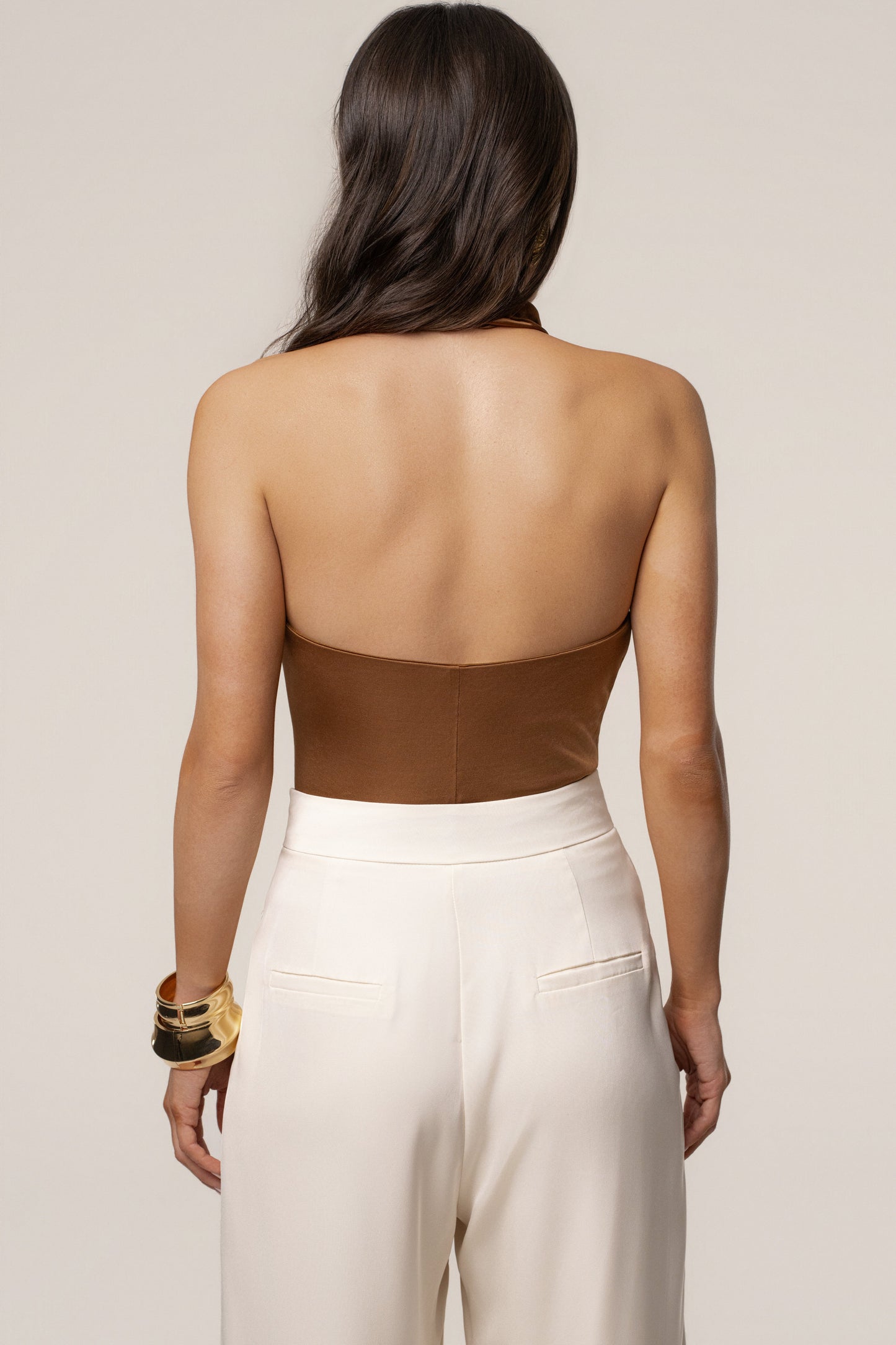 Tan Beloved Bodysuit JLUXLABEL