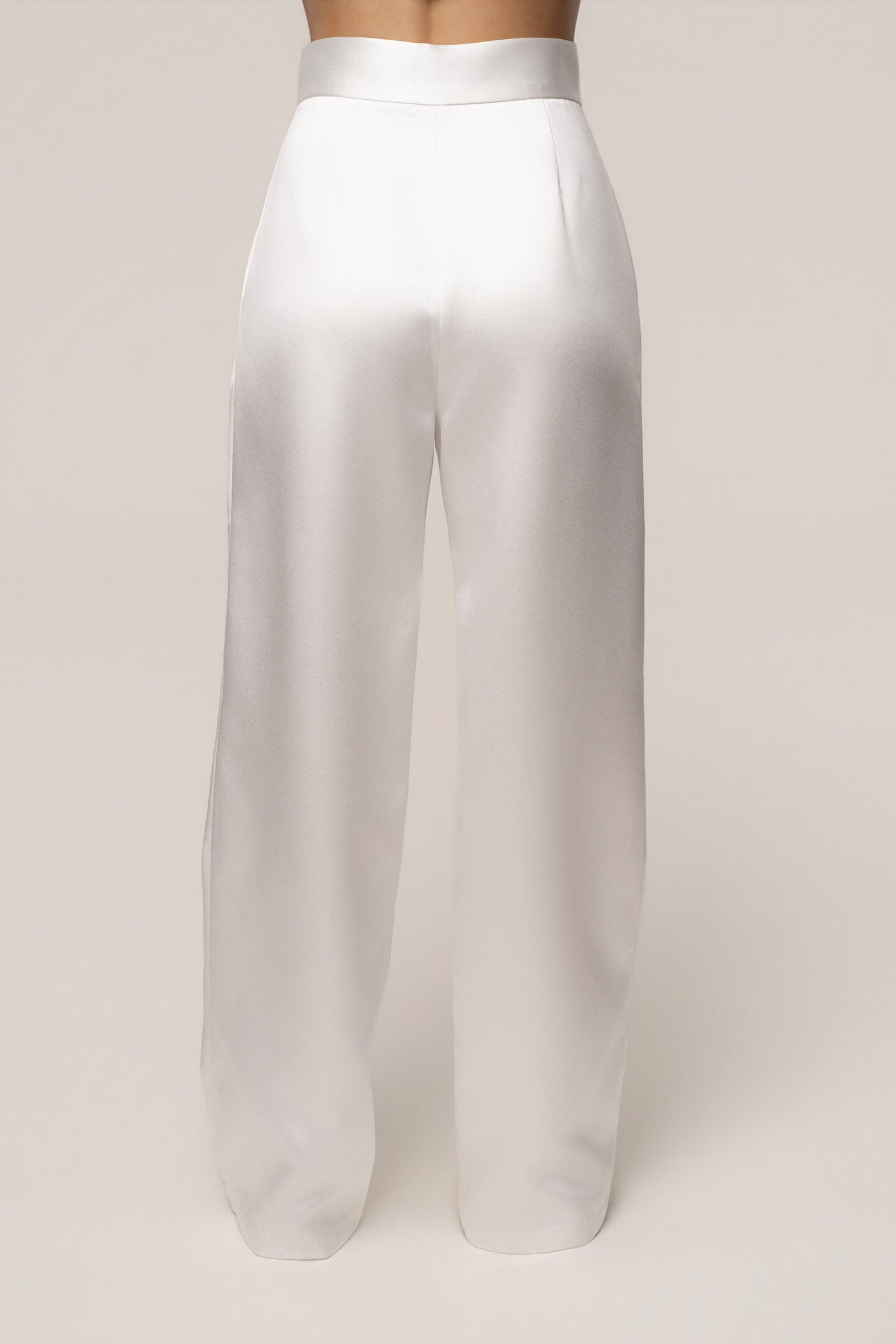 White City Nights Satin Trouser JLUXLABEL