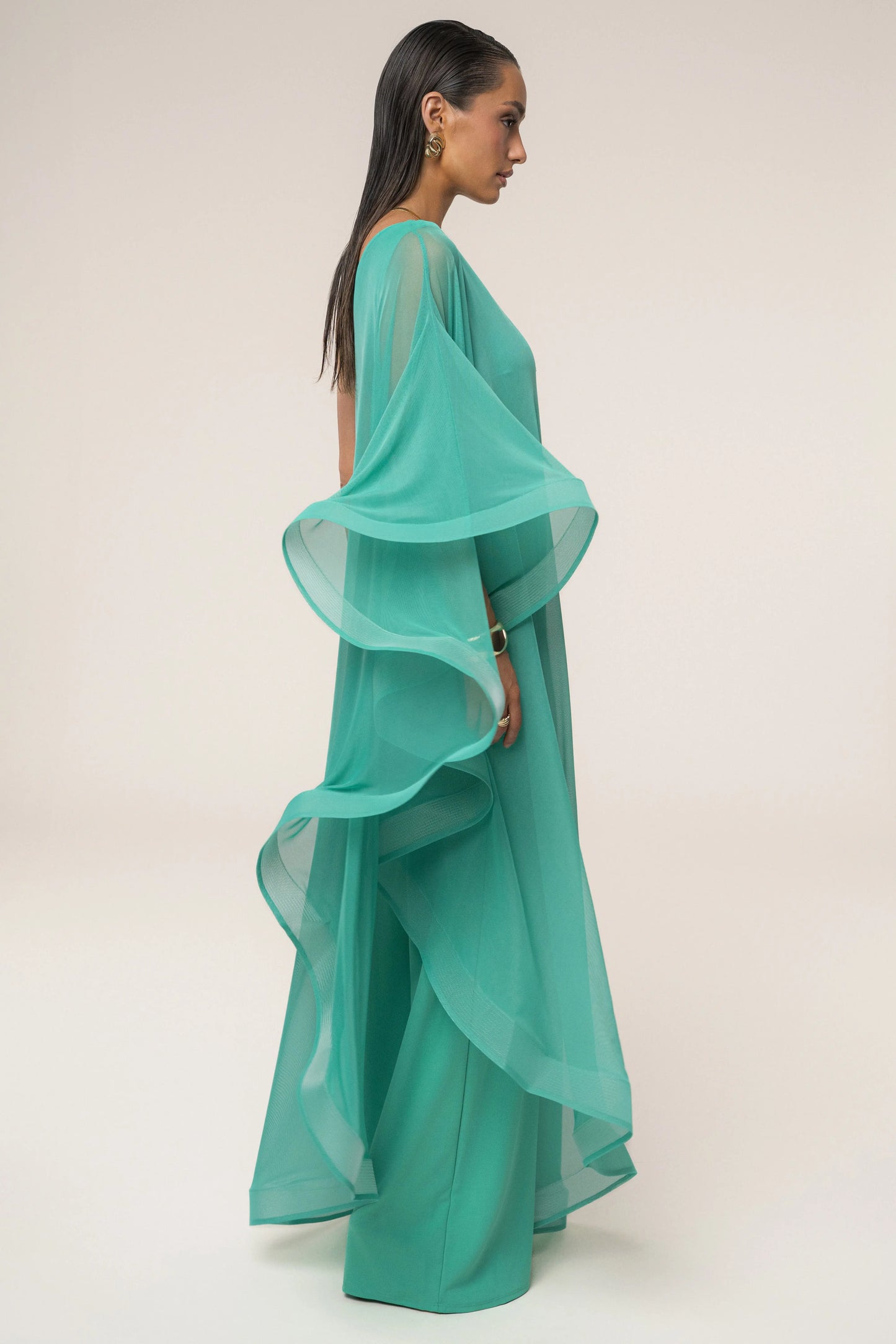 Green New Waves Jumpsuit JLUXLABEL