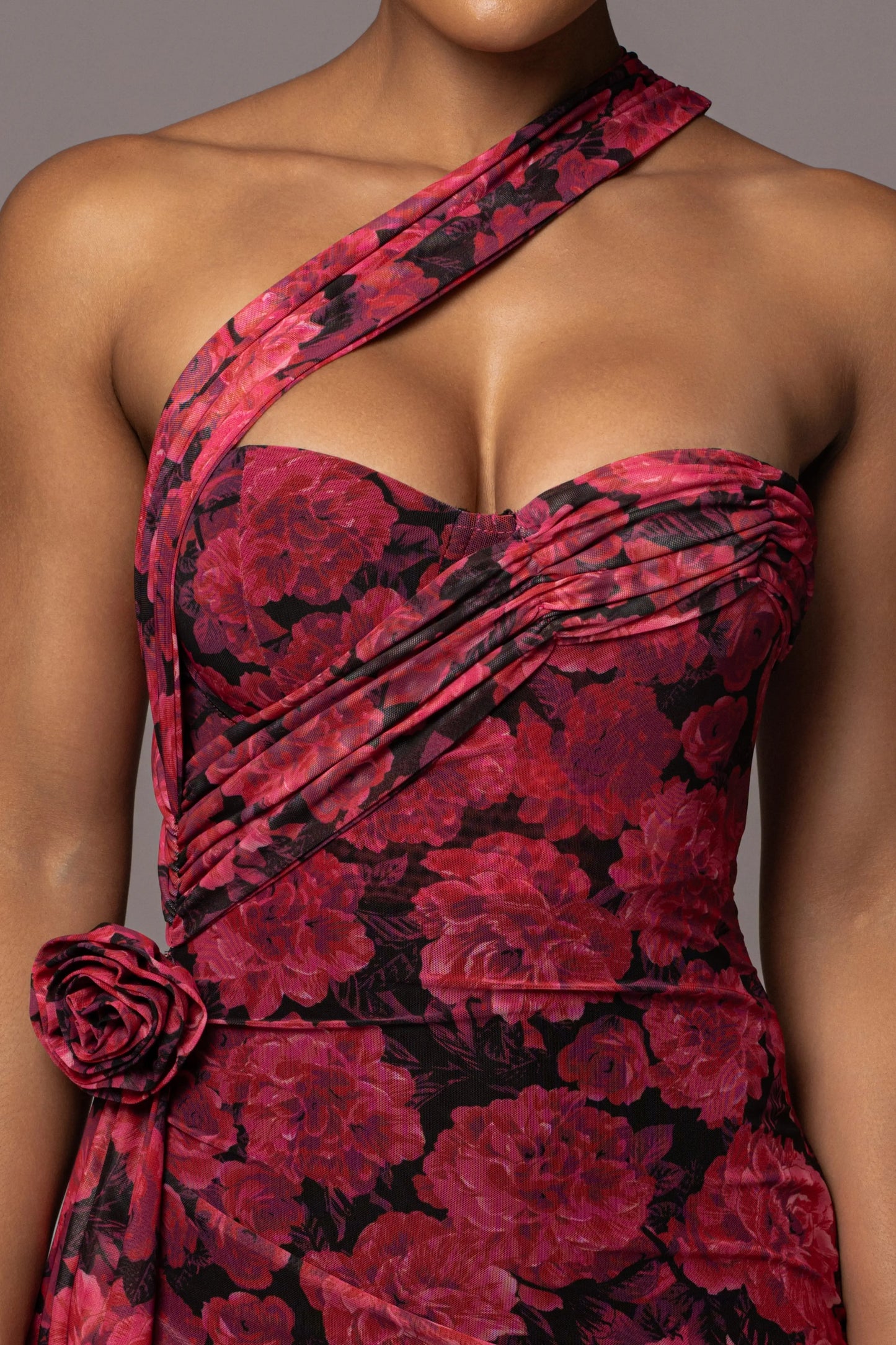 Pink Floral Villa Rosa Maxi Dress JLUXLABEL