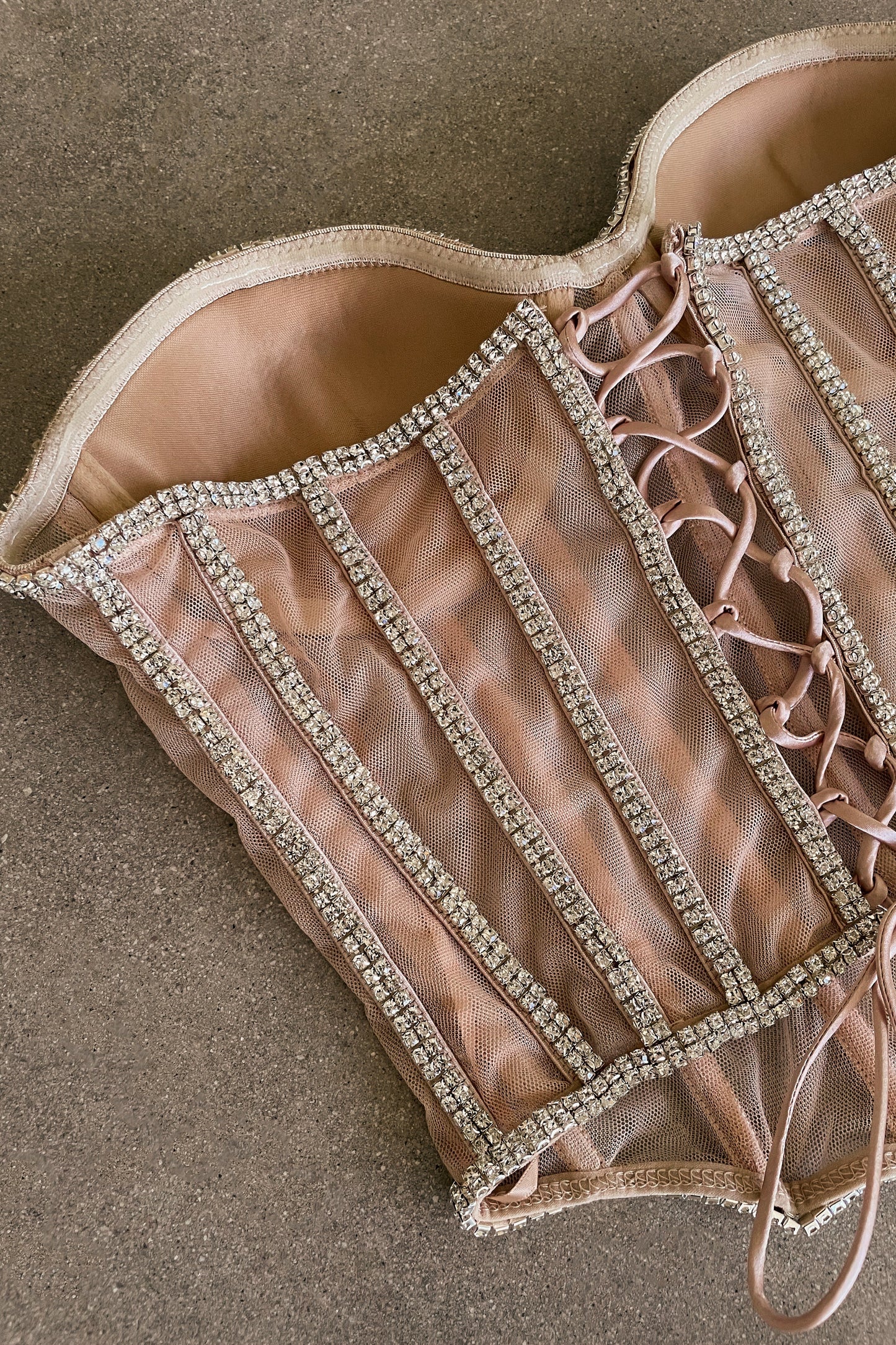 Light Limited Edition Rhinestone Crystal Corset