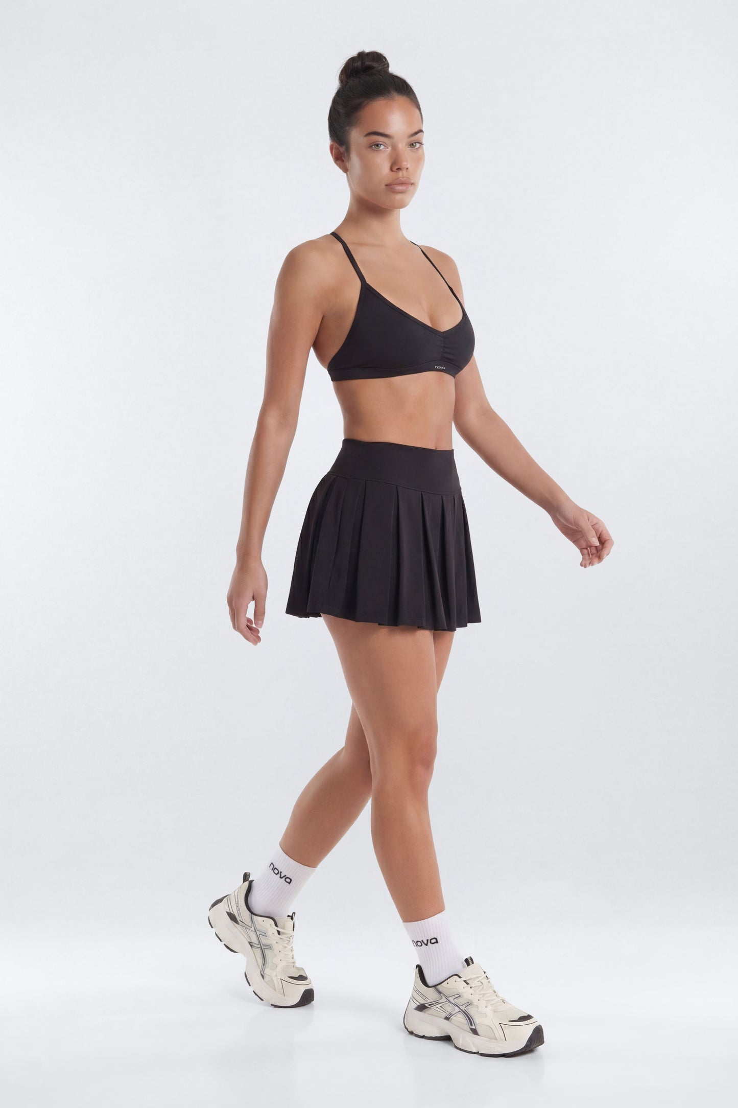 ProStretch™ Pleated Mini Skort - Black