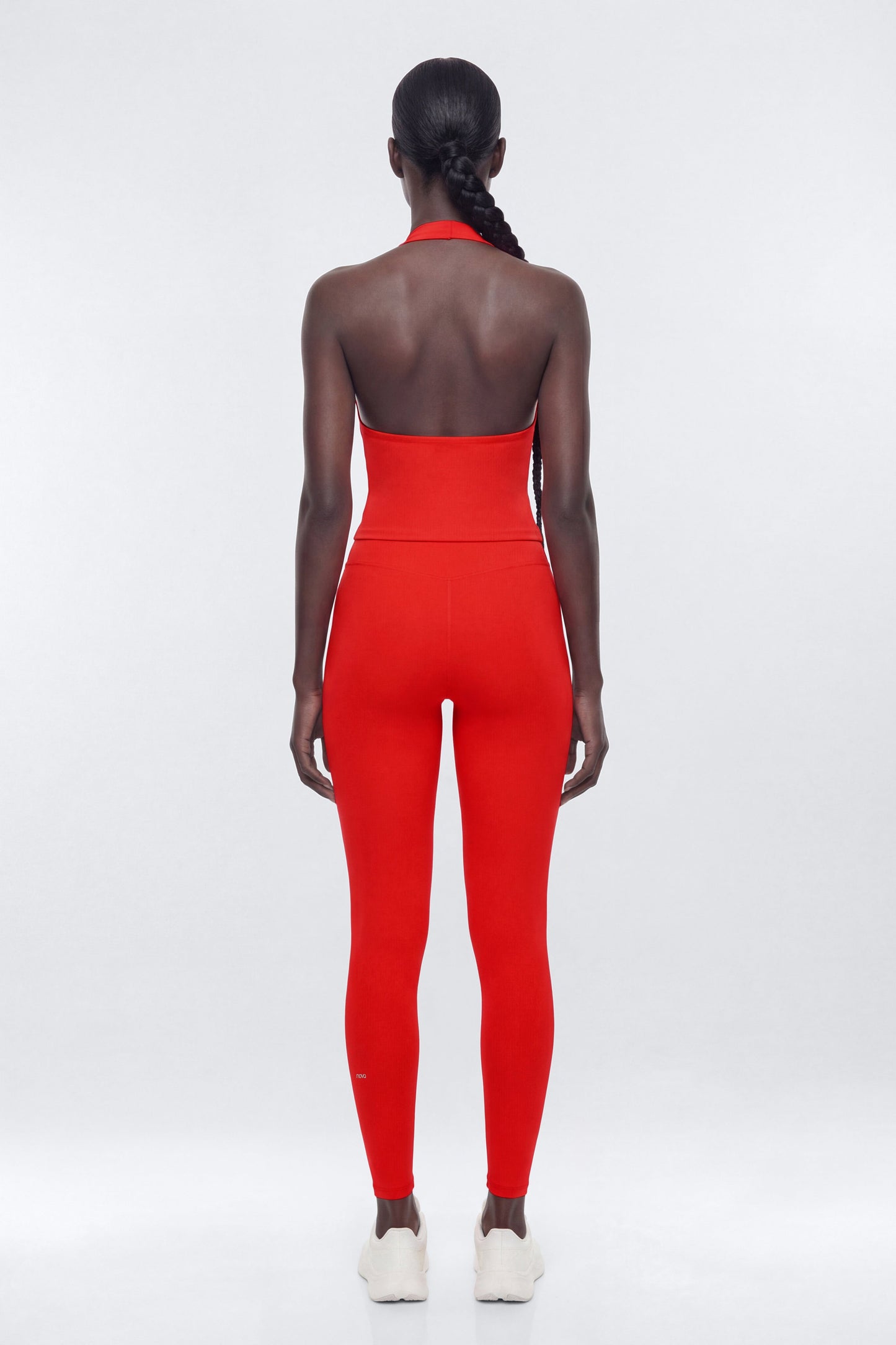 ProStretch™ V Neck Sports Halter Top - Red