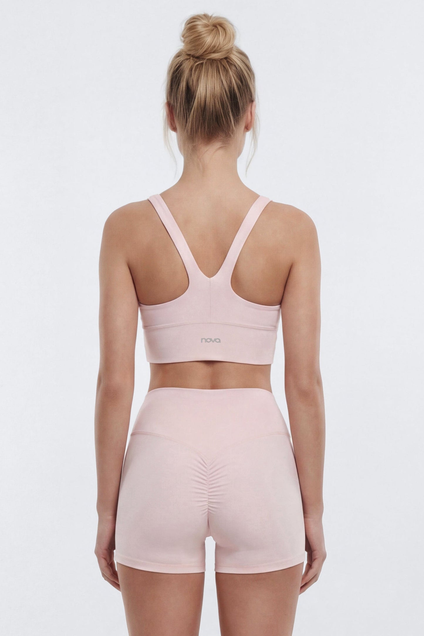 CloudForm™ Ruched Sports Bra - Blush