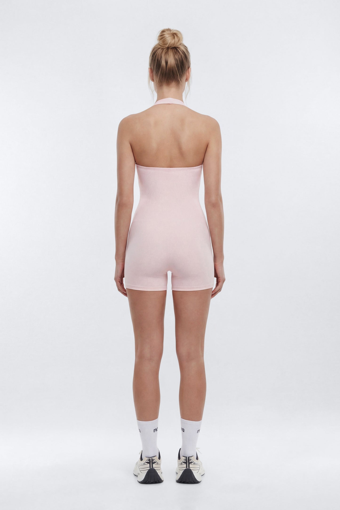 CloudForm™ 3″ Halter Romper - Pink