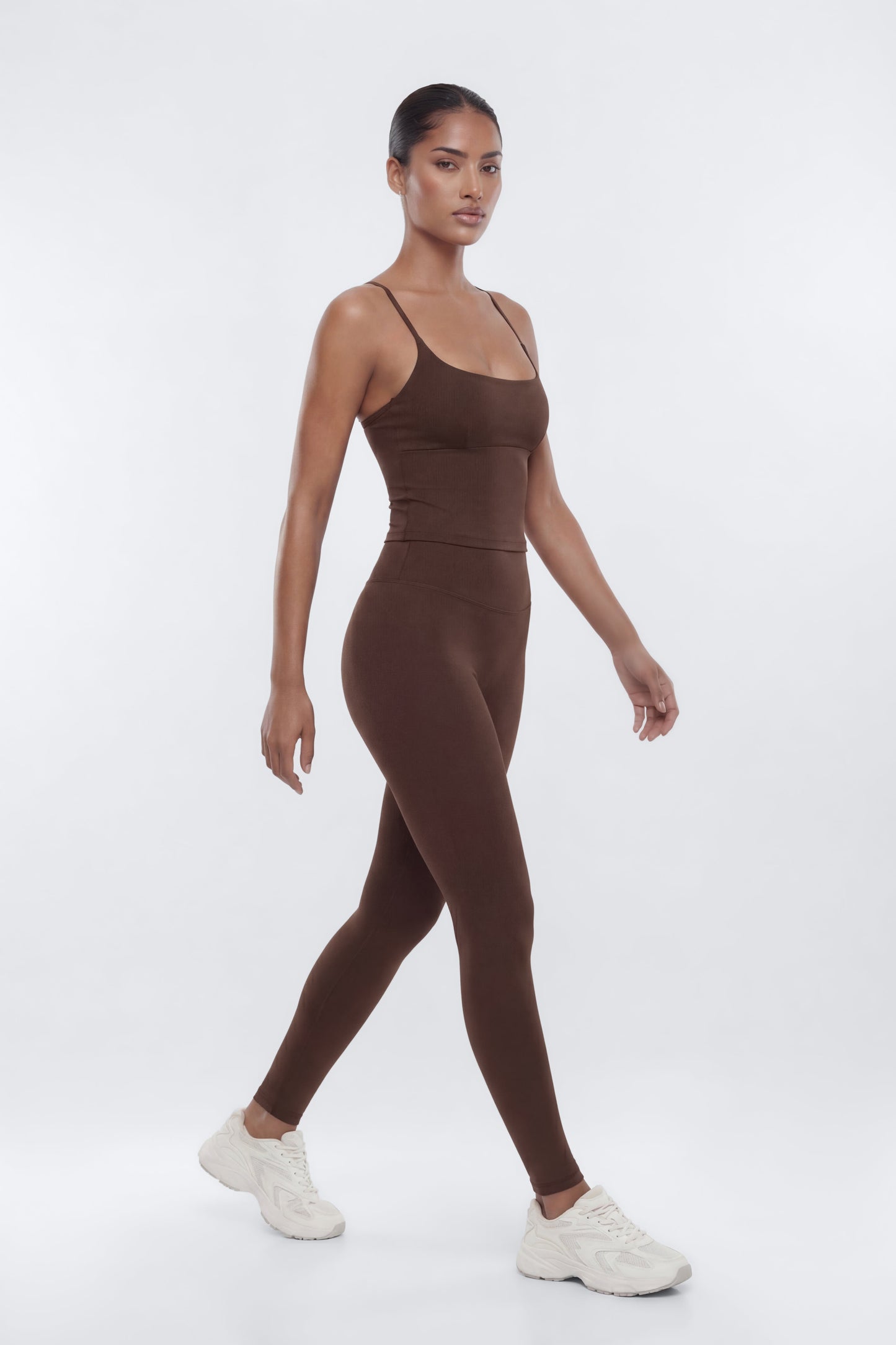 CloudForm™ Y Back Sports Top - Brown