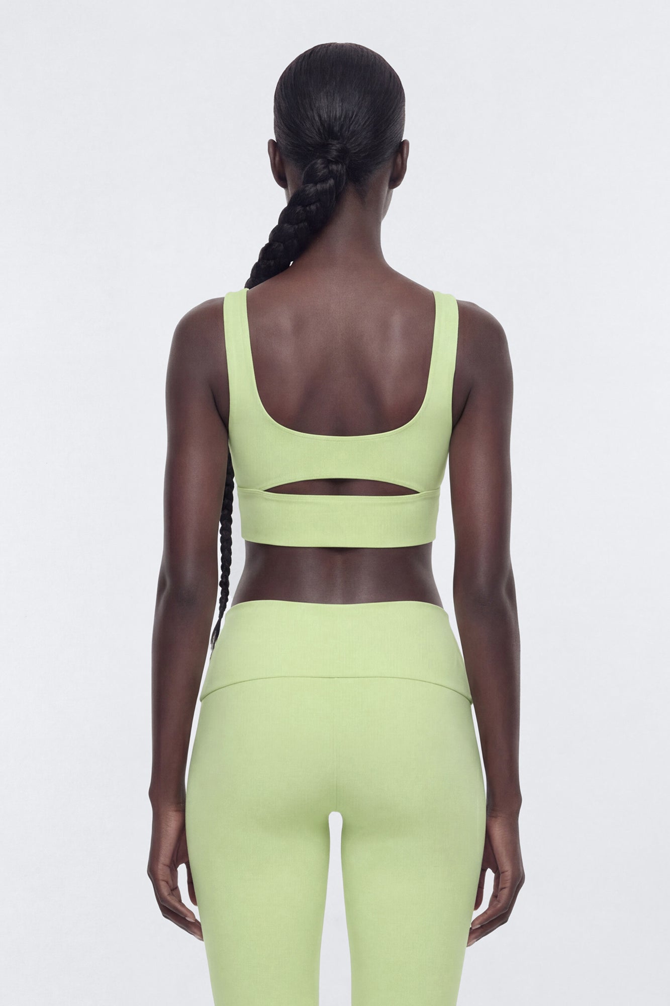 ButterSoft™ Cut Out Long Line Sports Bra - Pistachio