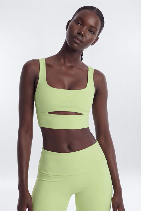 ButterSoft™ Cut Out Long Line Sports Bra - Pistachio