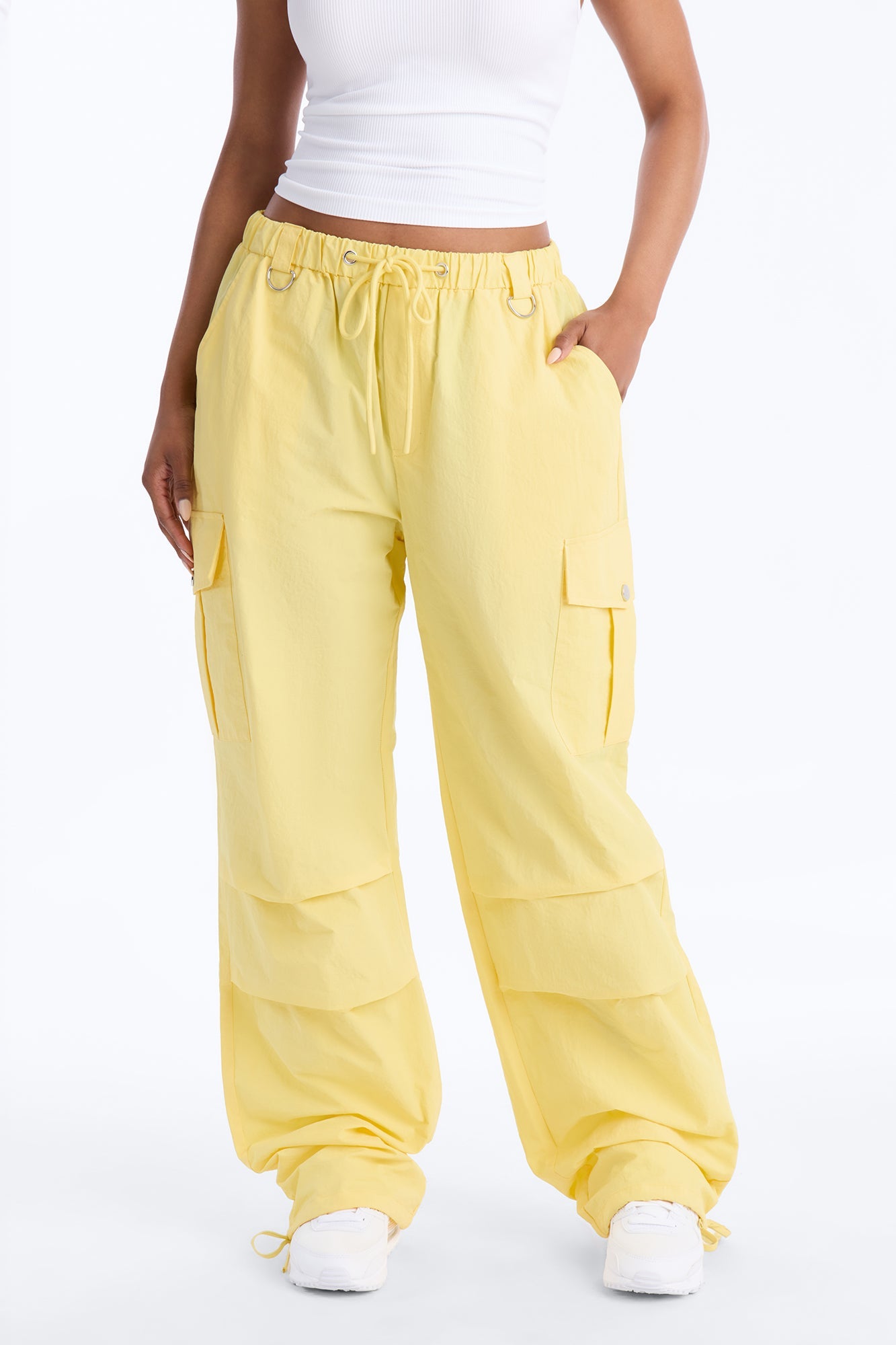 Girl Crush Parachute Pant - Yellow