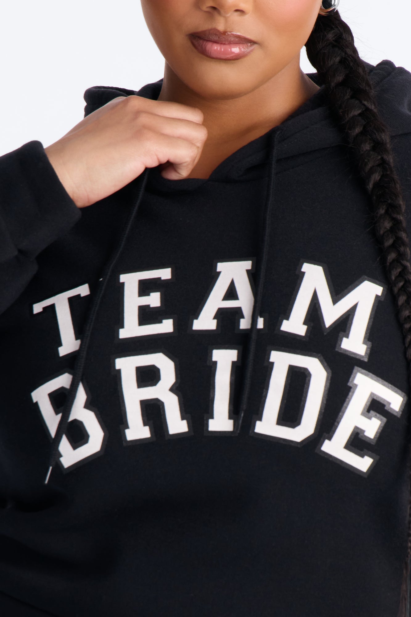 Team Bride PJ Hoodie & Sweatpant Set - Black