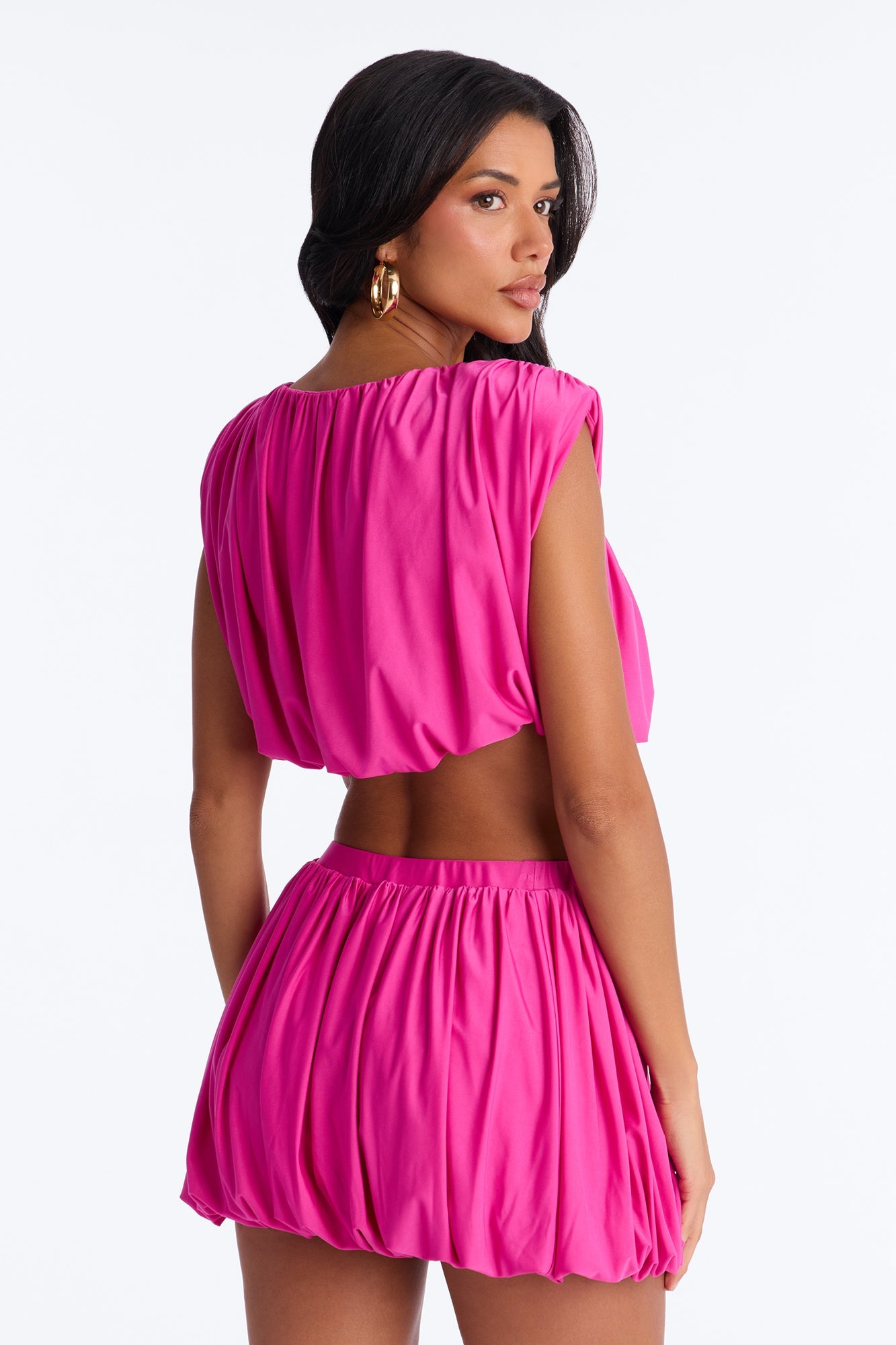 Blair Bubble Skirt Set - Magenta