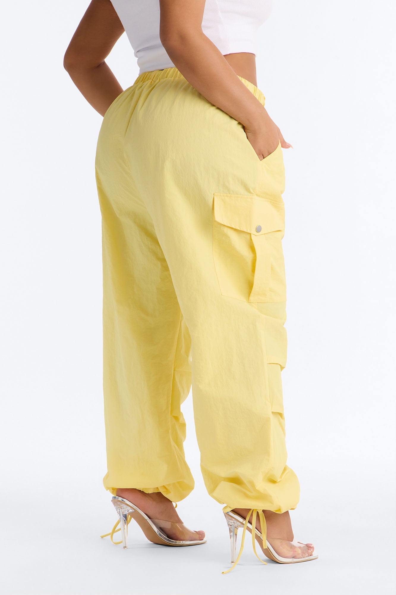Girl Crush Parachute Pant - Yellow