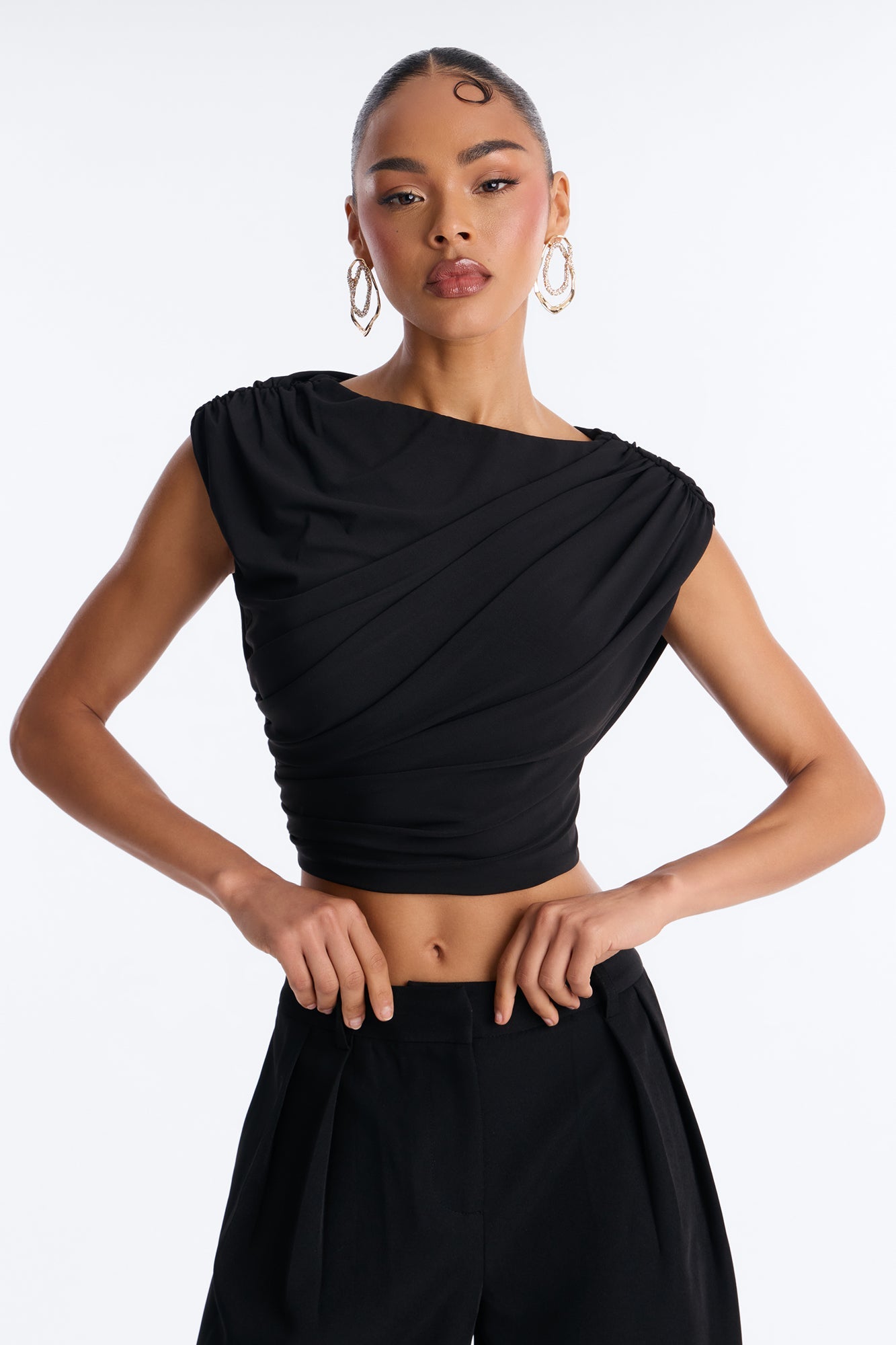Effortless Muse Bermuda Short Set - Black