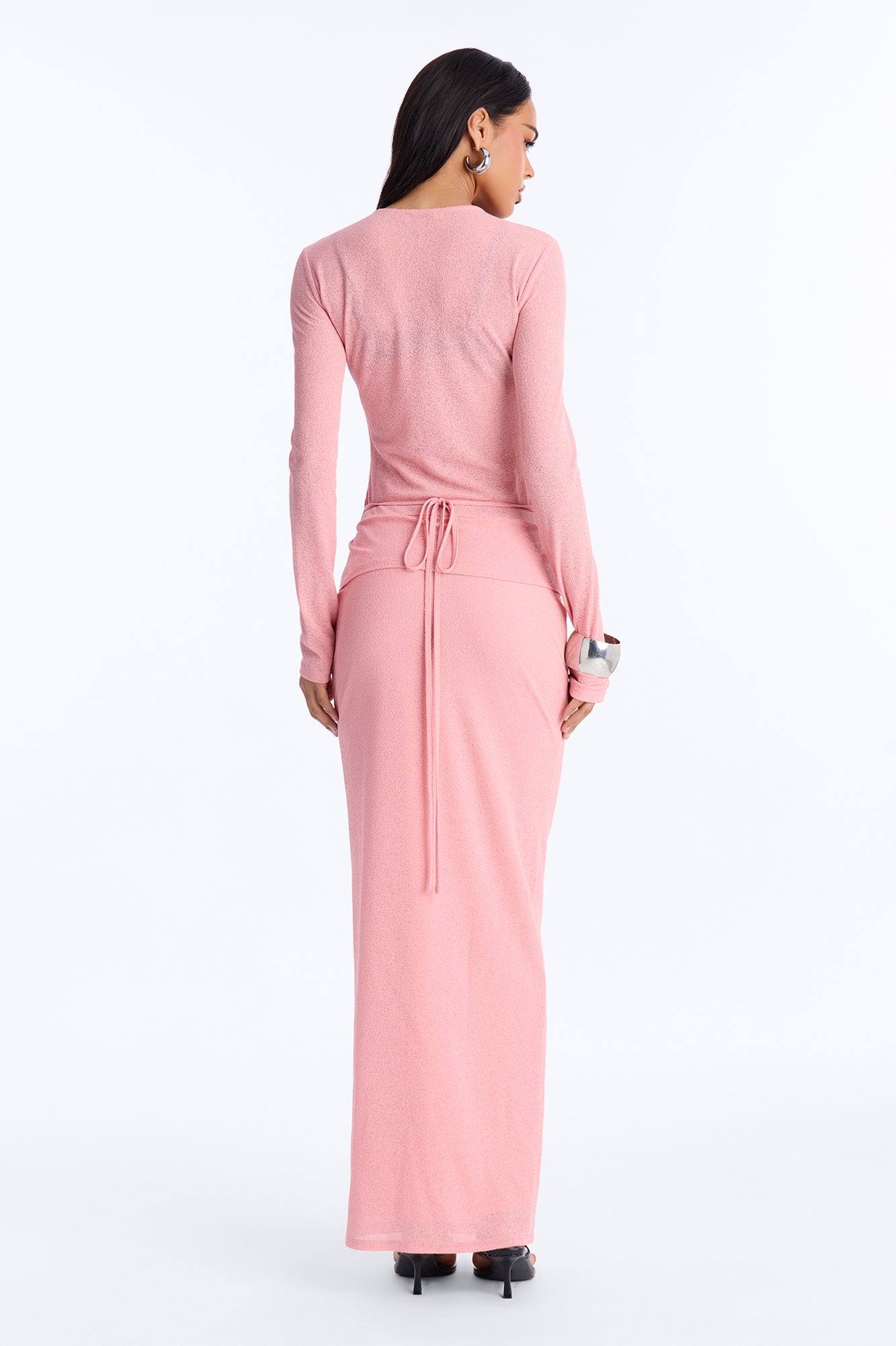 Sasha Button Up Maxi Dress - Pink