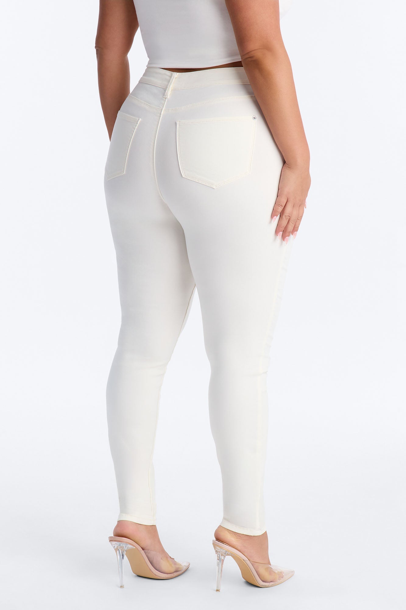 Tall Hyperstretch Skinny Pants - Ivory