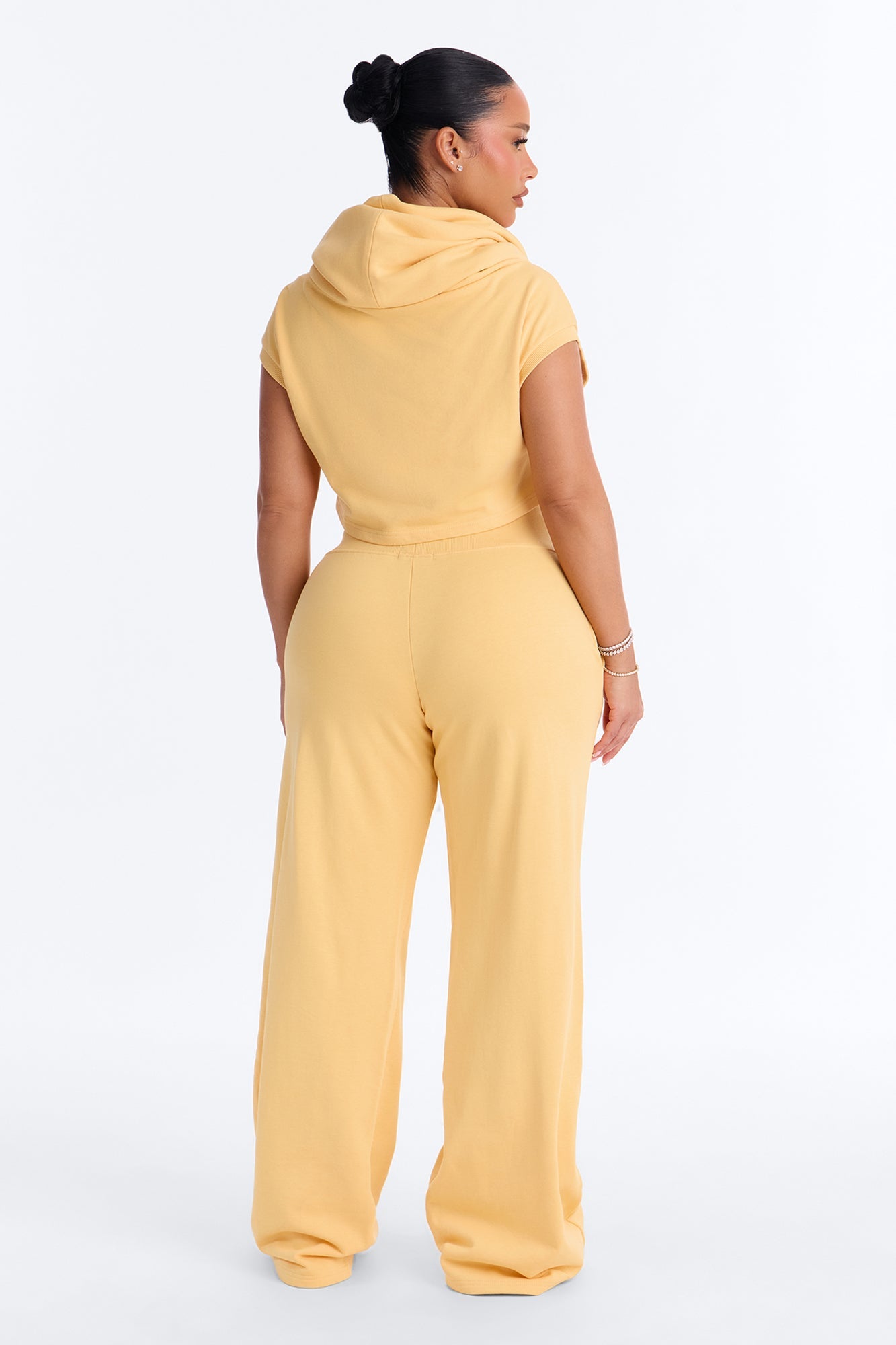Alexa Wide Leg Pant Set - Yellow