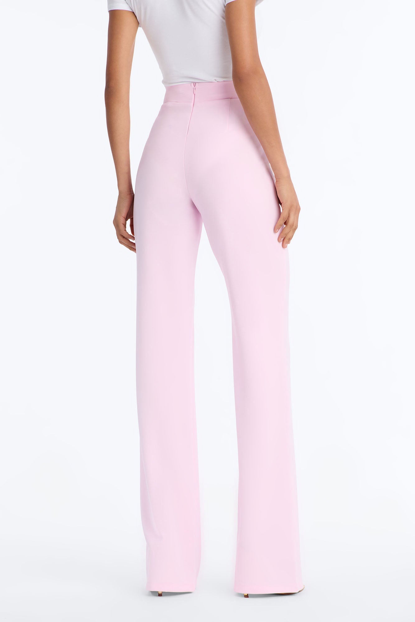 Tall Victoria High Waisted Dress Pants - Light Pink