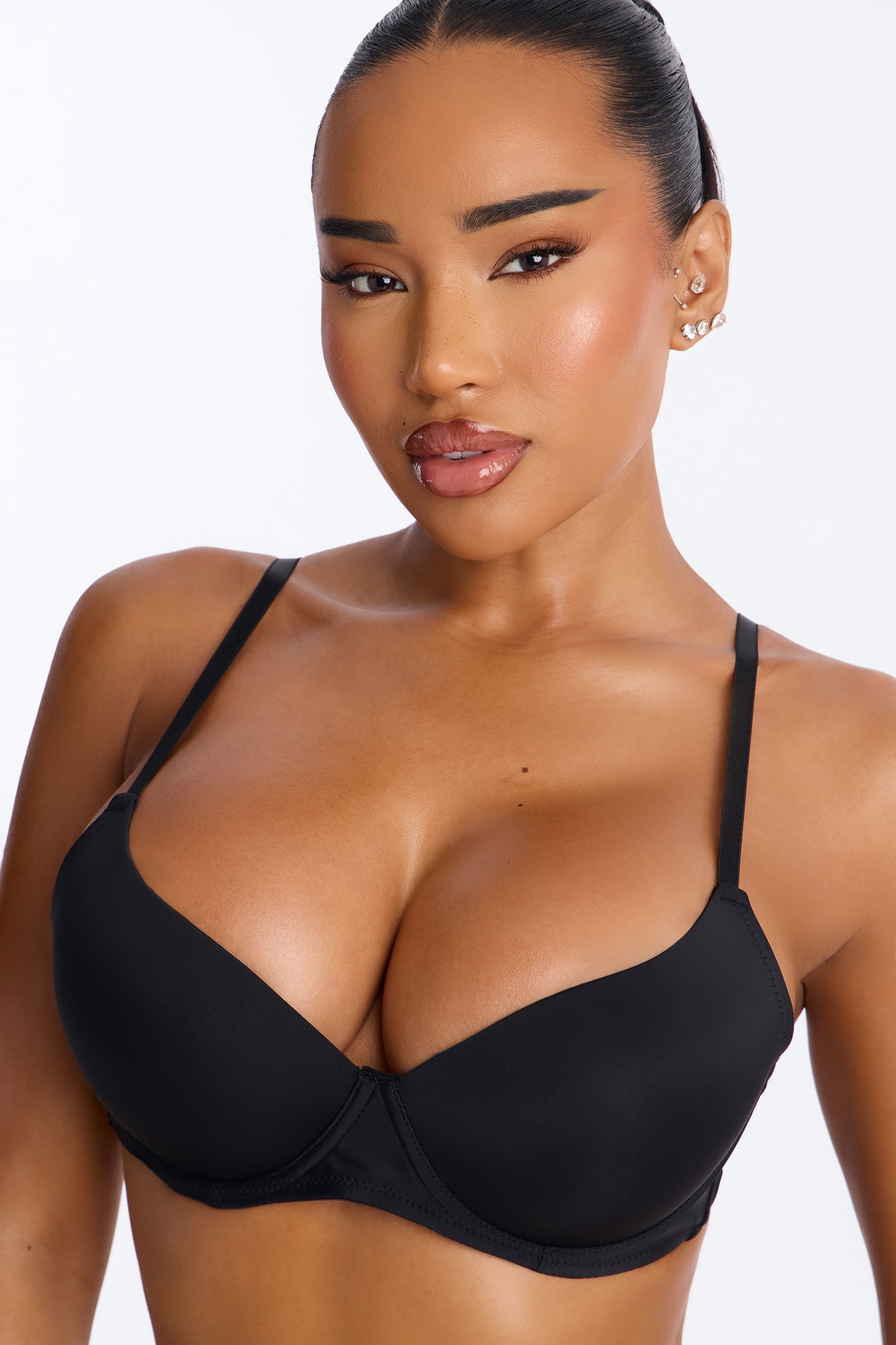 Safe Haven Molded Cup T-Shirt Bra - Black