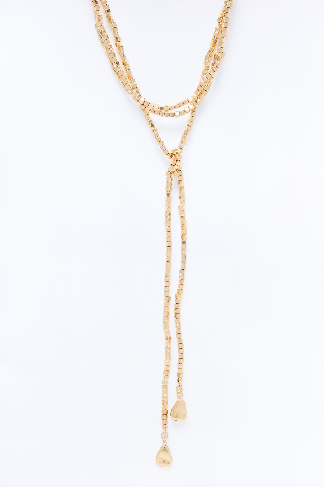 Estefani Beaded Necklace - Gold