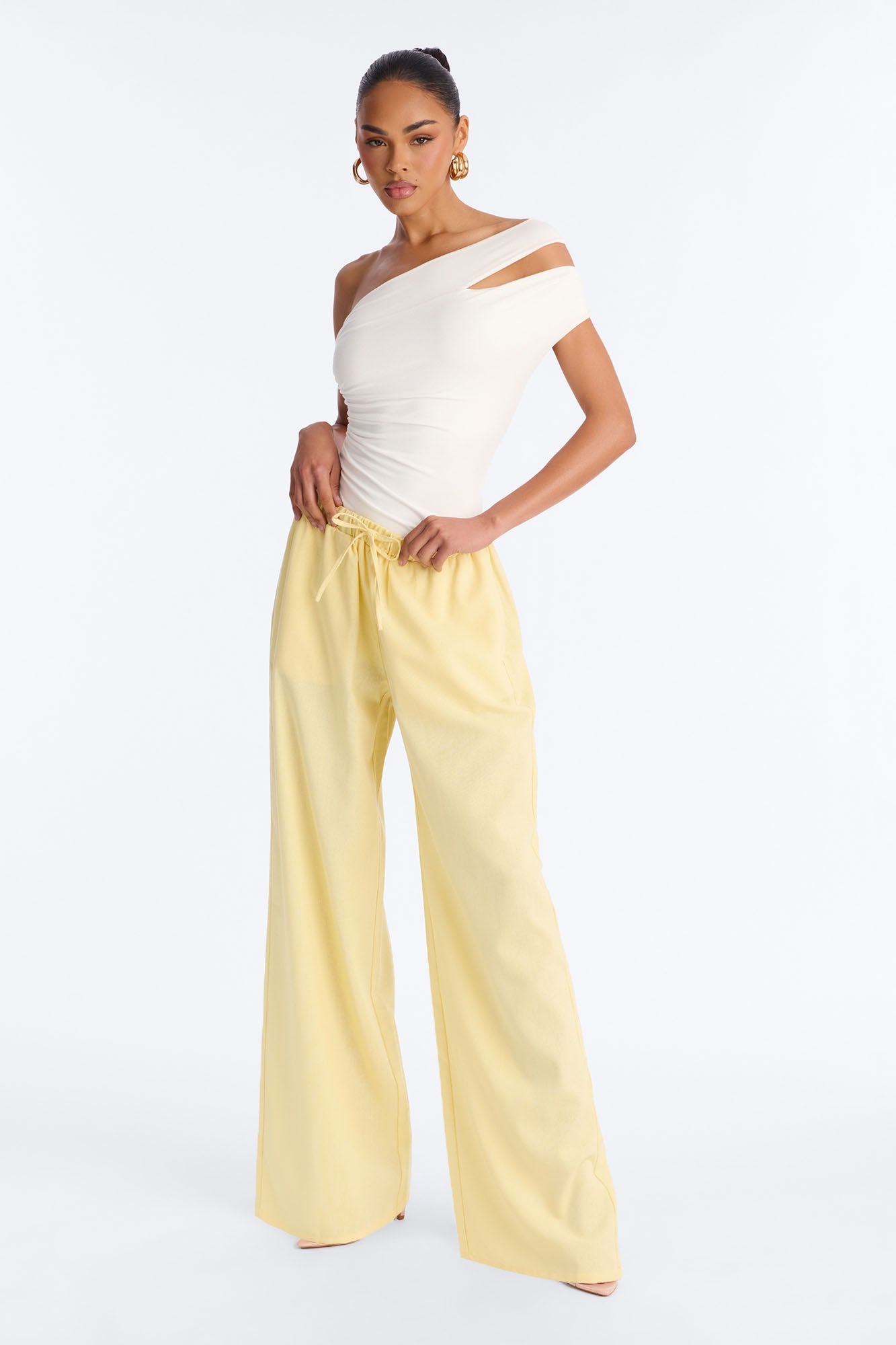 Beach Walks Linen Pant - Butter Yellow
