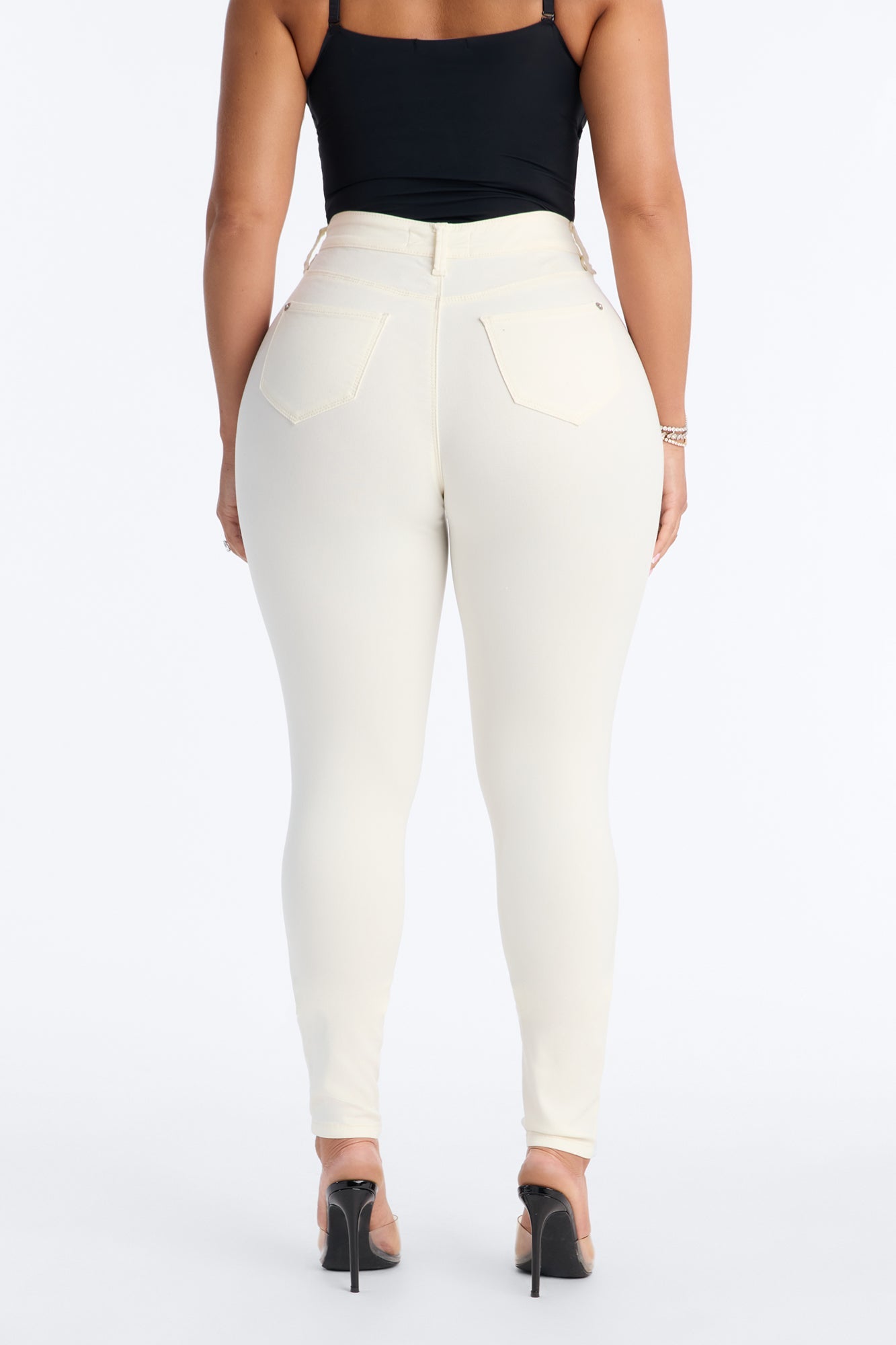 Hyperstretch Skinny Pants - Ivory