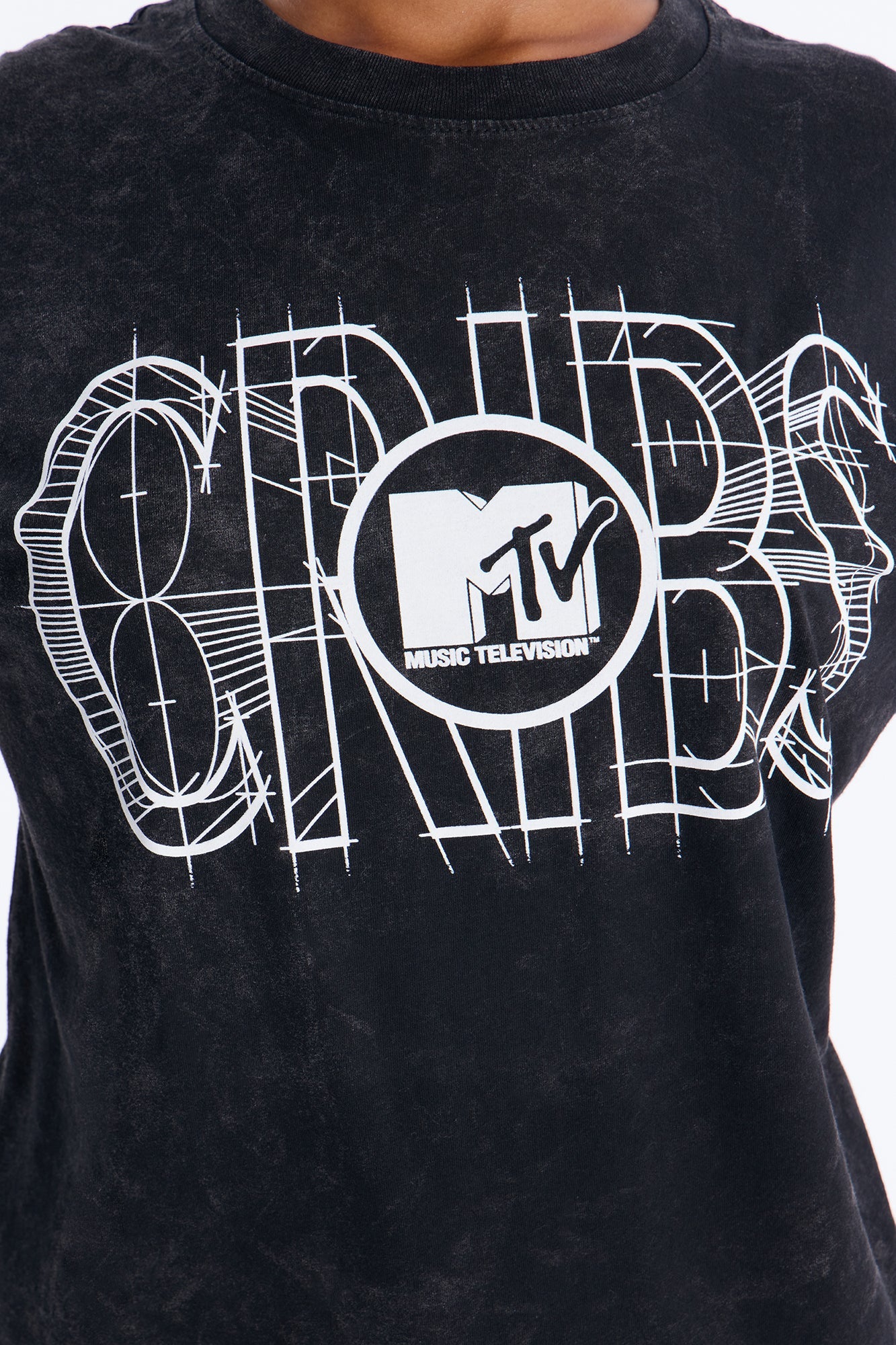Cribs Oversized Washed Tee - Black Wash