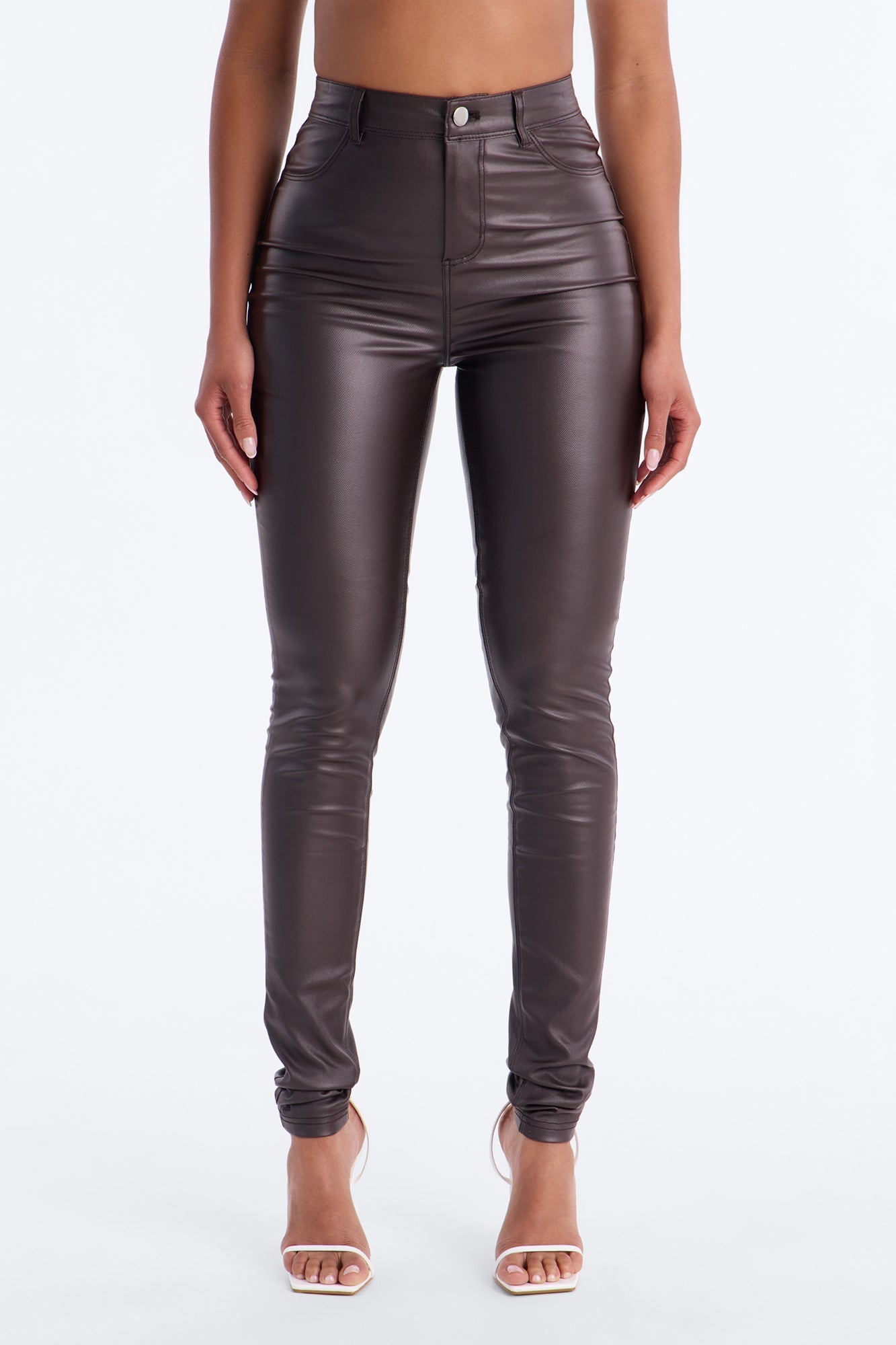Tall Sammie High Rise Pants - Chocolate