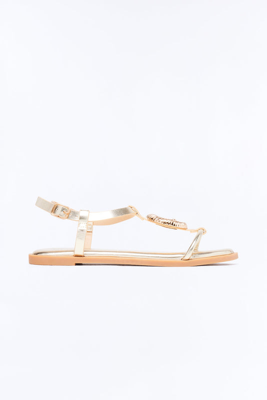 Avida Shell Sandals - Gold