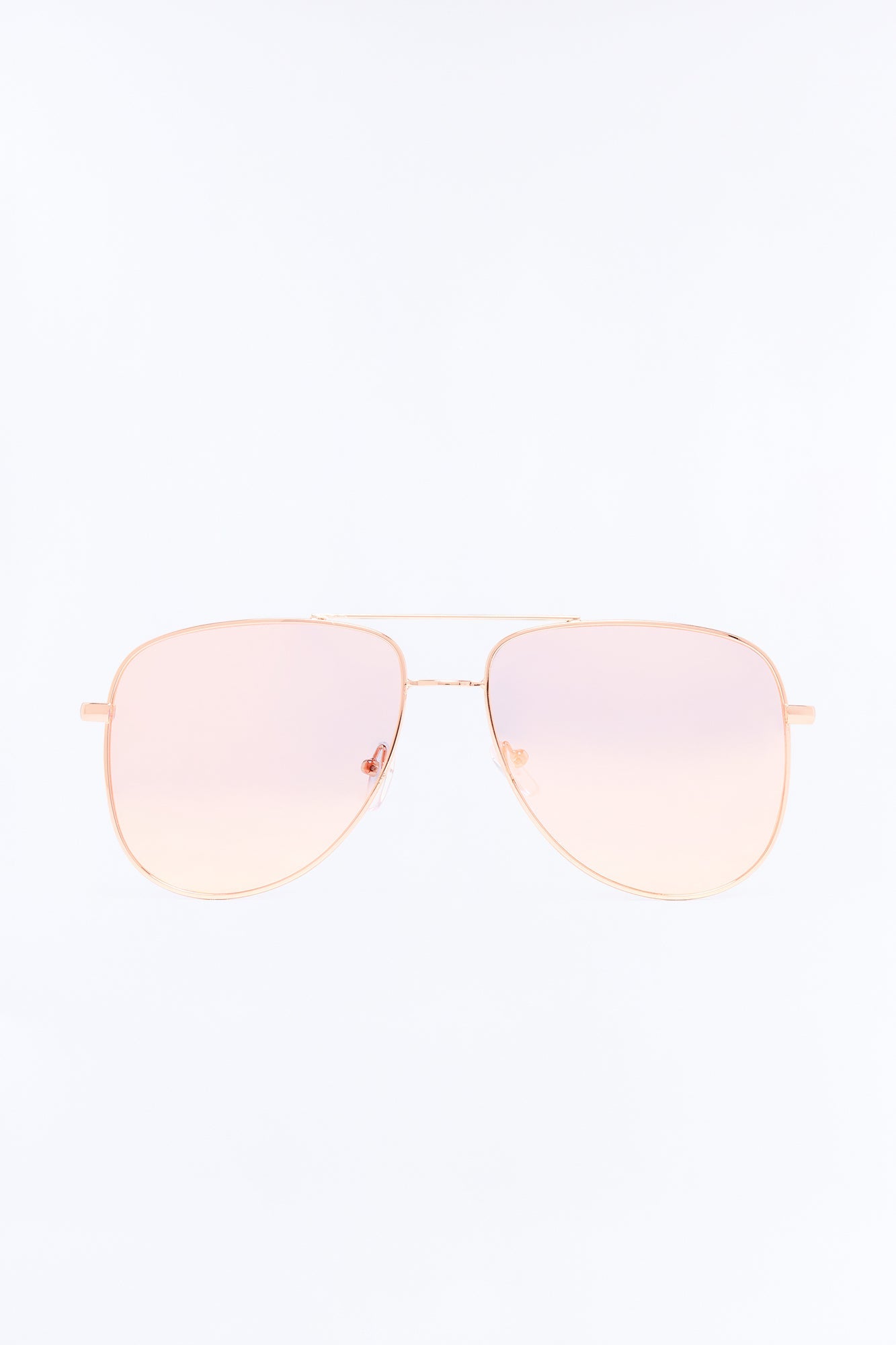 Maverick Aviator Sunglasses - Rose Gold