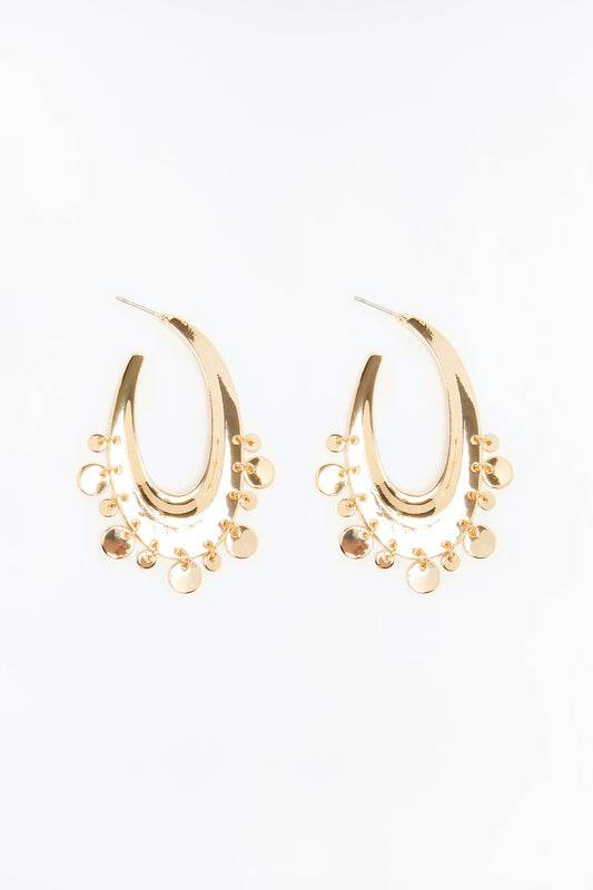 Kai Hardware Drop Earrings - Gold