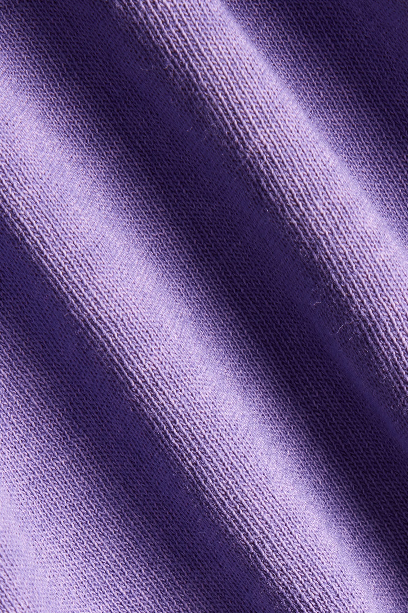 Cotton Jersey Oversized Stitched Short Sleeve Top - Iris