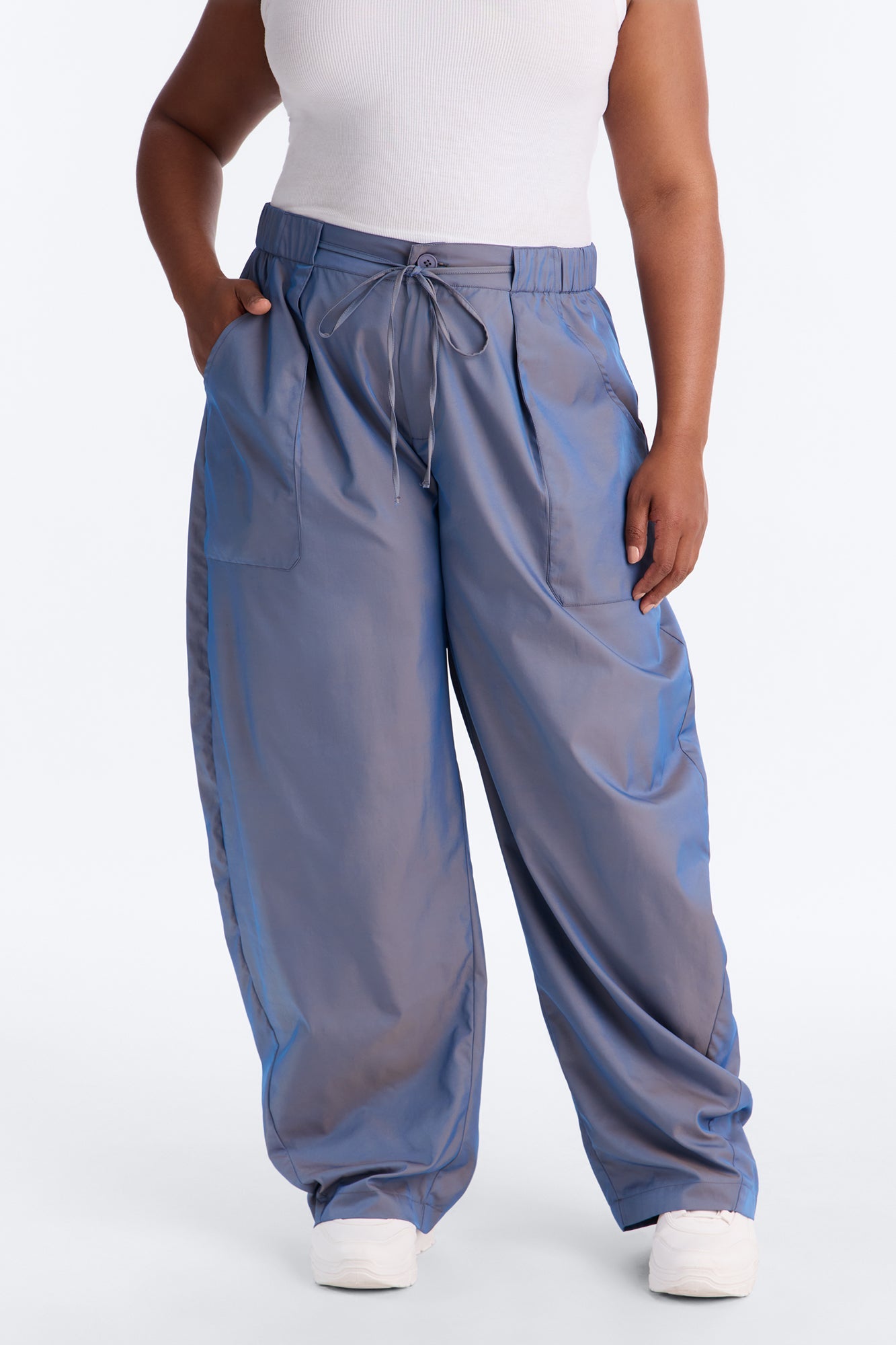 No Chill Zone Windbreaker Barrel Pant 31″ - Blue