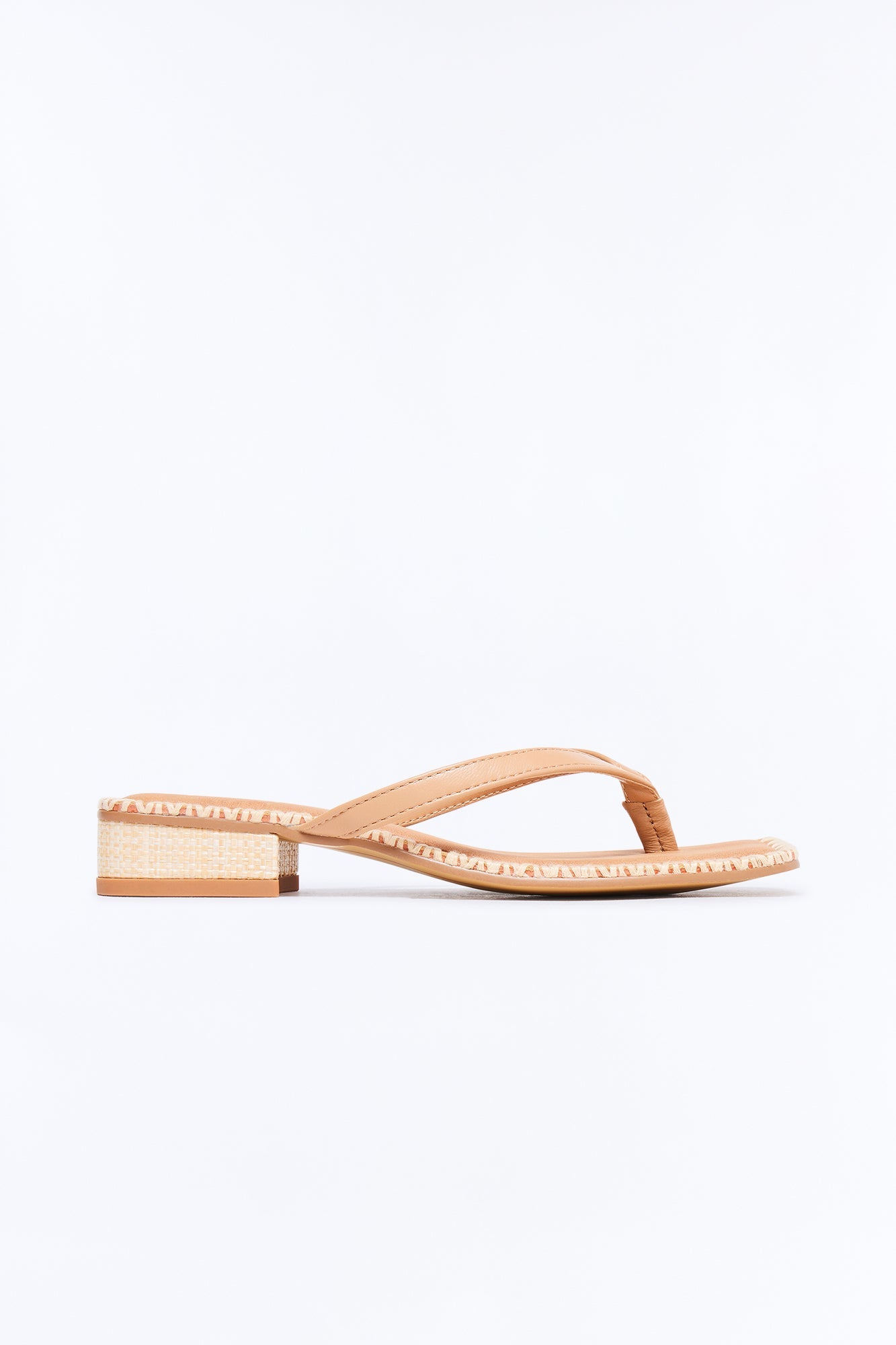 Dolce Vita Barty Leather Thong Sandals - Tan